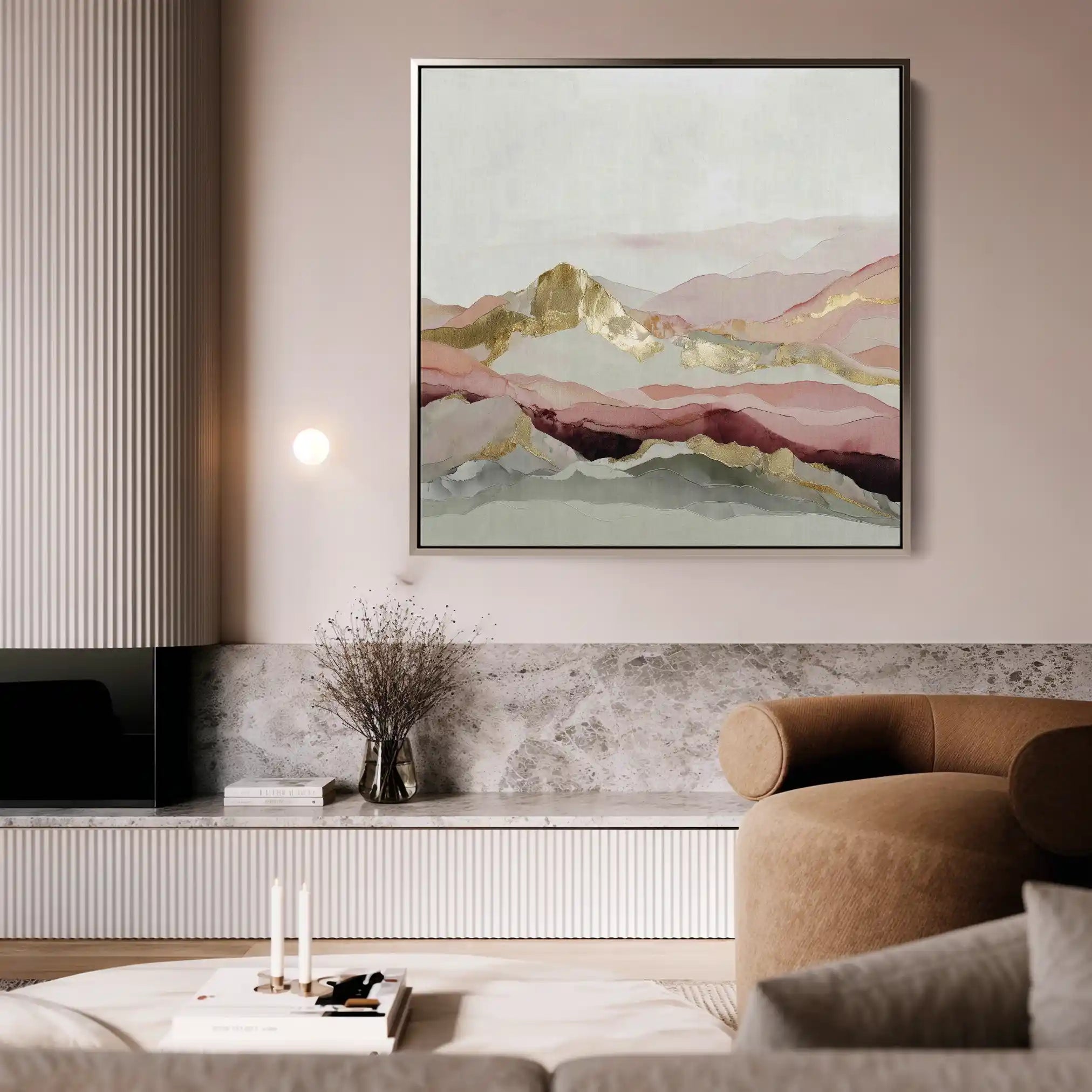 Abstract 1212 Canvas Art 60 x 60 cm / Stretched on hidden frame