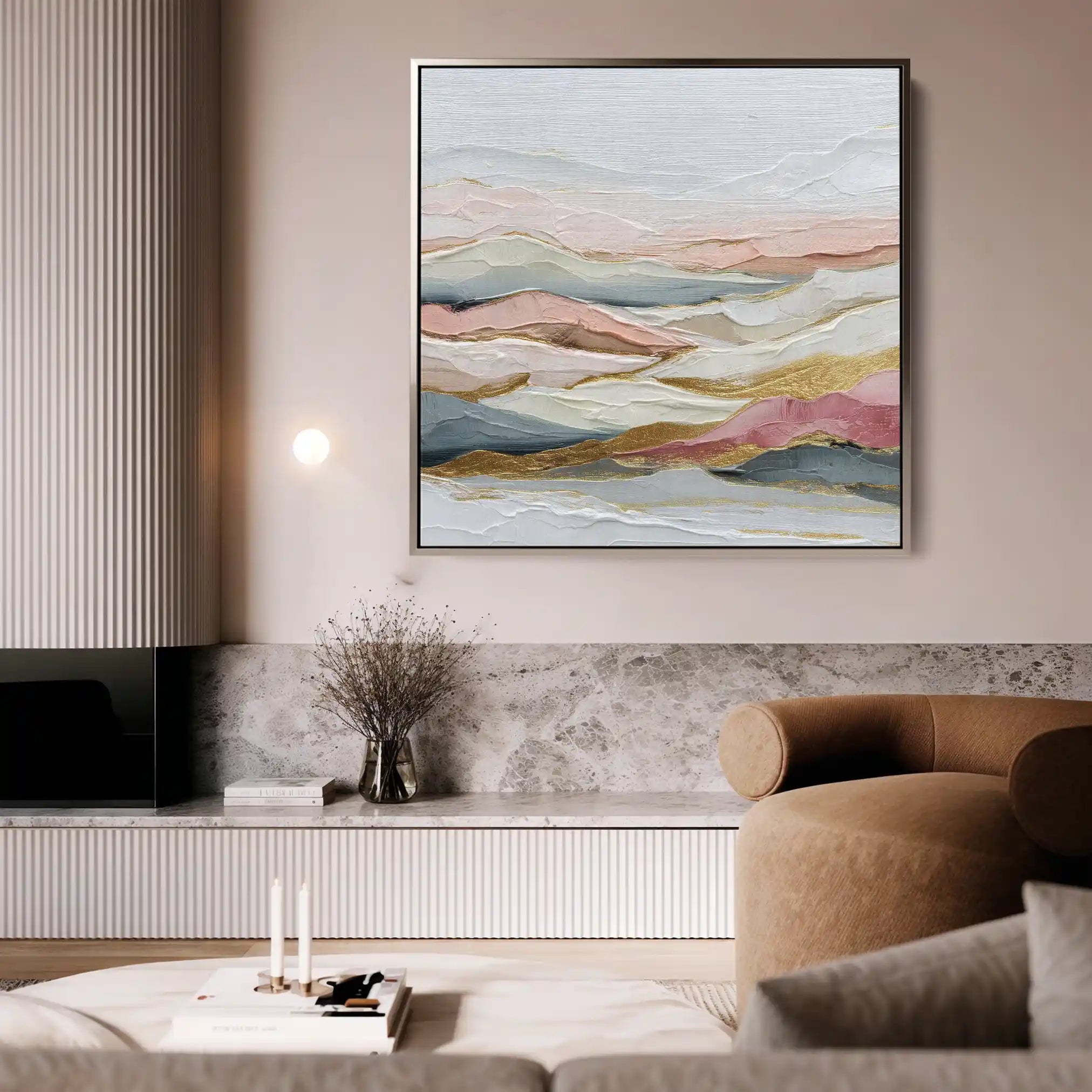 Abstract 1214 Canvas Art 60 x 60 cm / Stretched on hidden frame