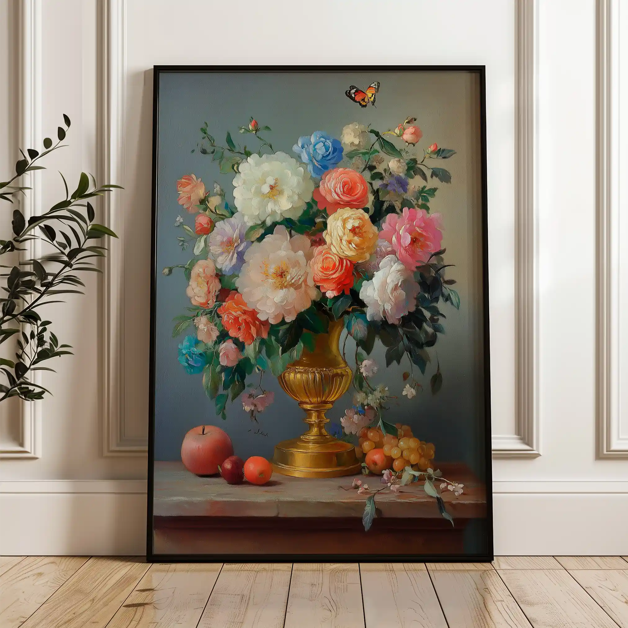 Floral Canvas Wall Art WAD1214-F 90 x 60 cm / Stretched on hidden frame