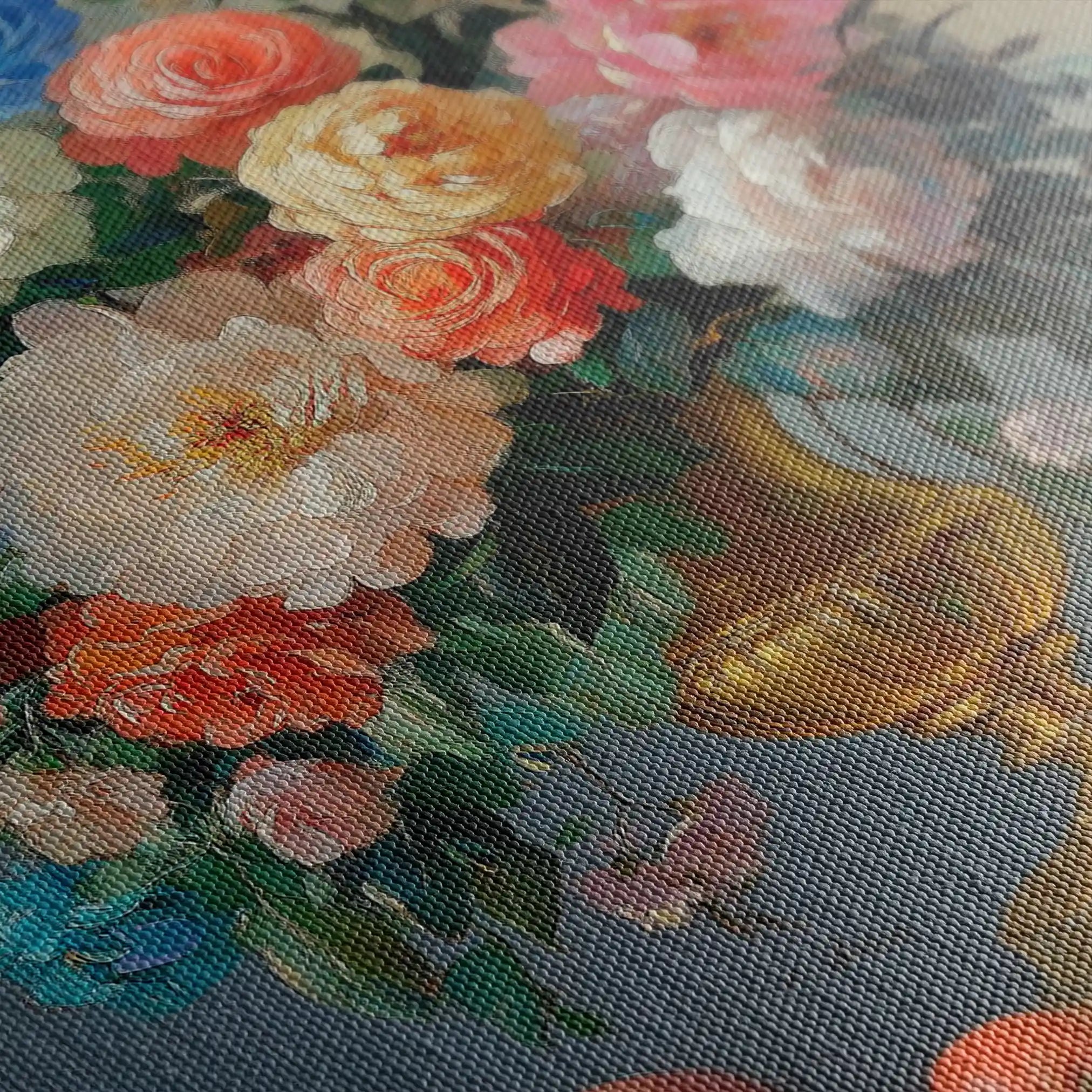 Floral Canvas Wall Art WAD1214-F 90 x 60 cm / Stretched on hidden frame