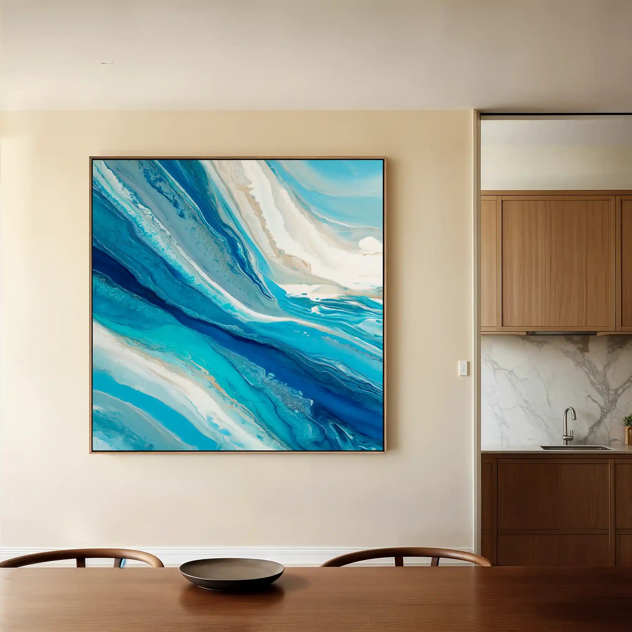 Abstract 1216 Canvas Art 60 x 60 cm / Stretched on hidden frame