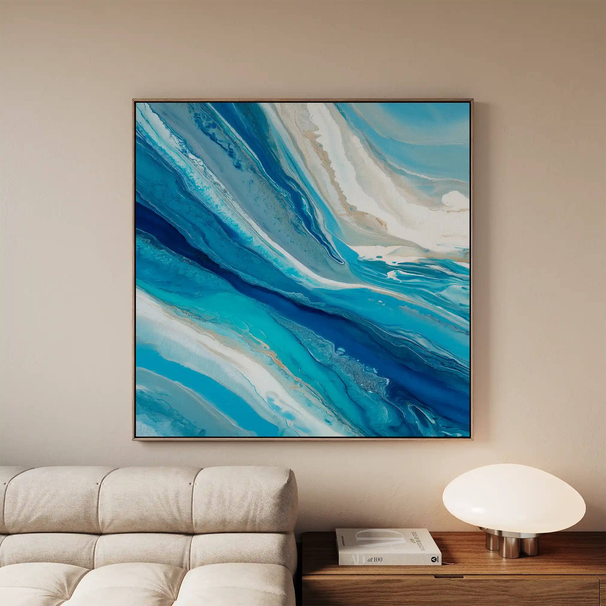 Abstract 1216 Canvas Art 60 x 60 cm / Stretched on hidden frame