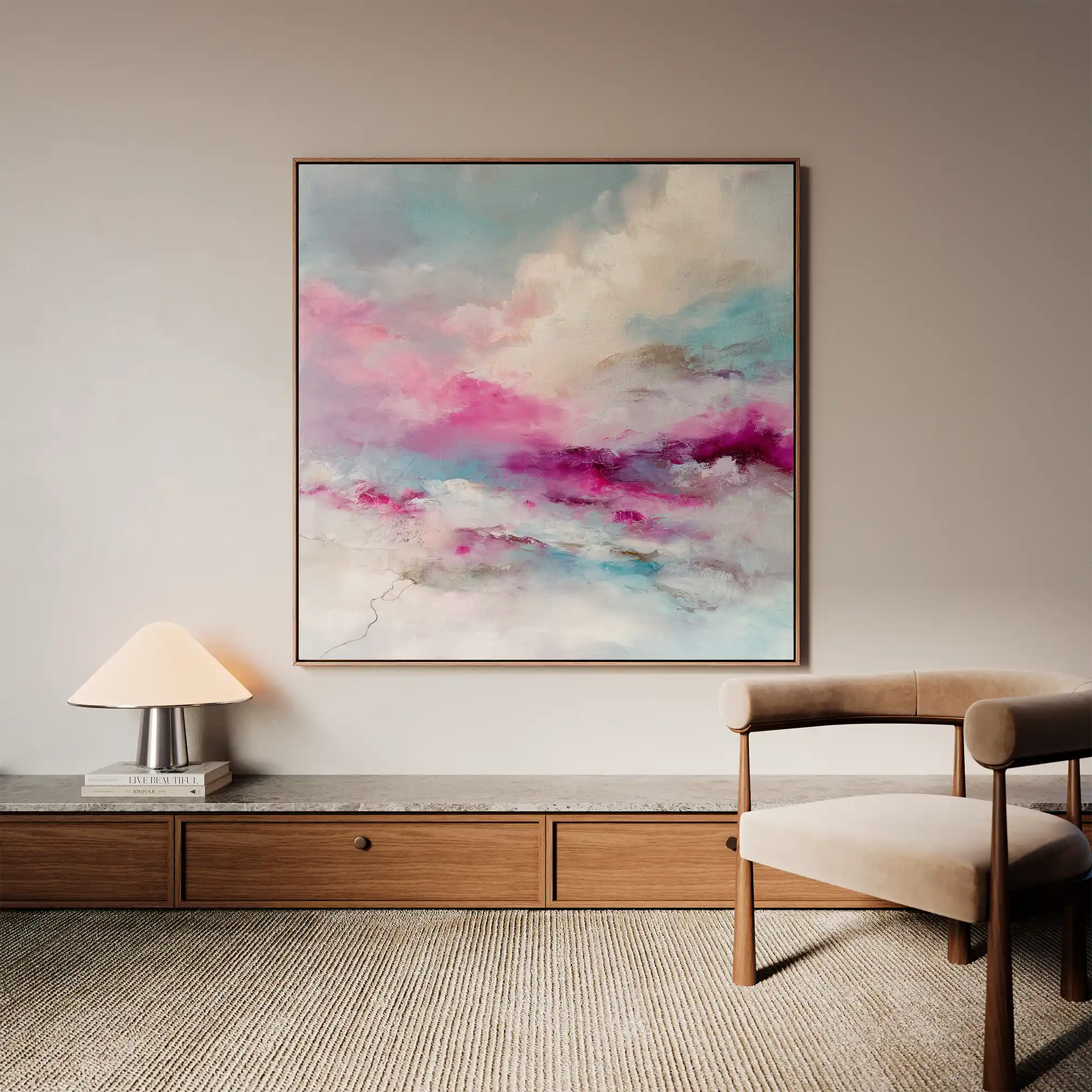 Abstract 1218 Canvas Art 60 x 60 cm / Stretched on hidden frame