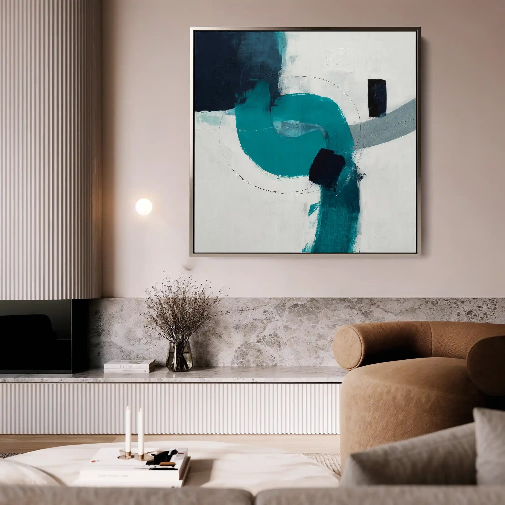 Abstract 1219 Canvas Art 60 x 60 cm / Stretched on hidden frame
