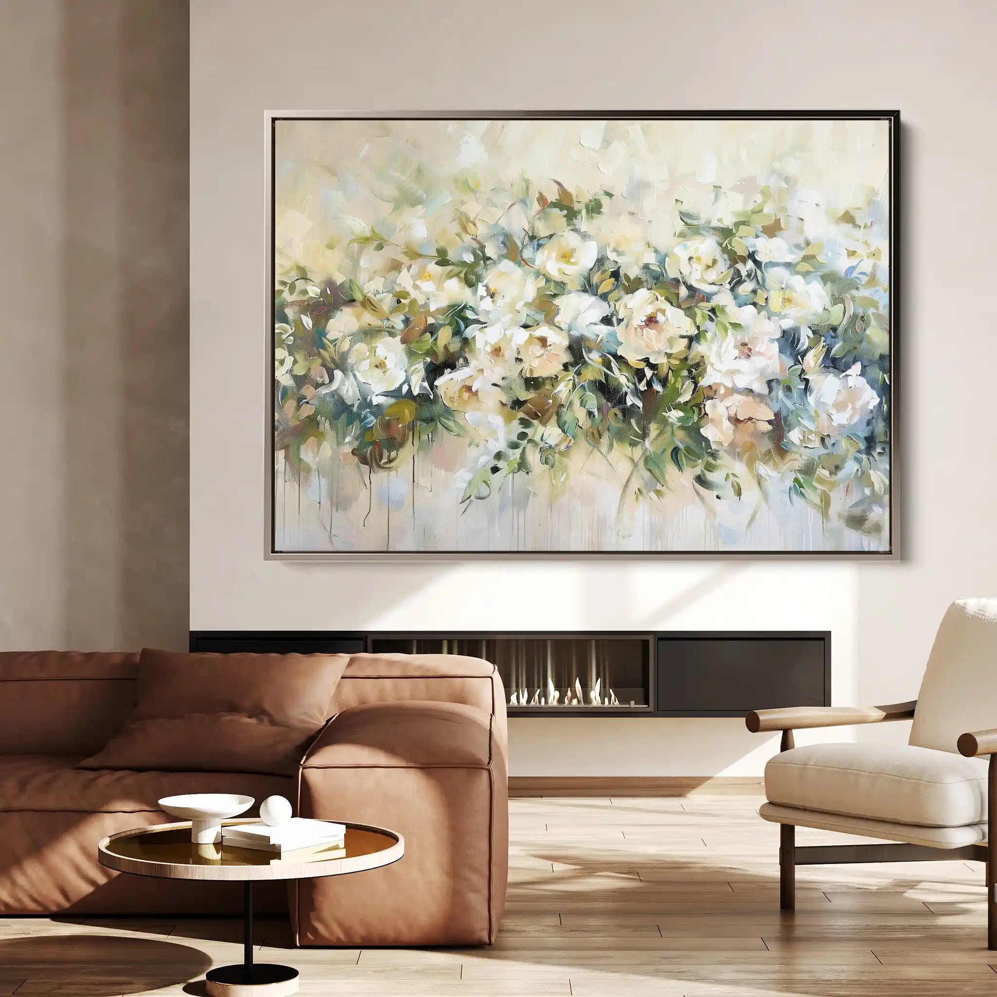 Floral Canvas Wall Art WAD122-F 90 x 60 cm / Stretched on hidden frame
