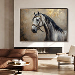 Horses 122 Canvas Art 90 x 60 cm / Stretched on hidden frame