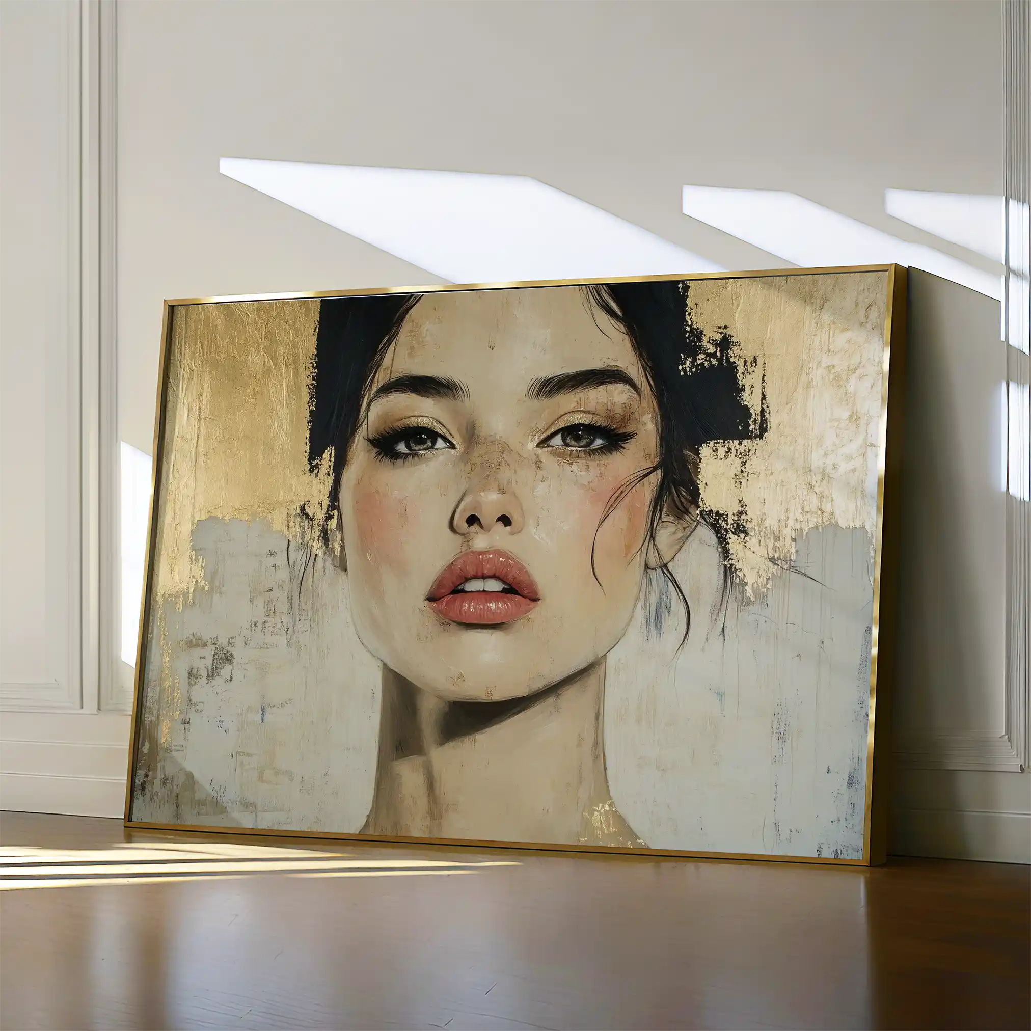 Portrait 122 Canvas Art 90 x 60 cm / Stretched on hidden frame