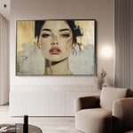 Portrait 122 Canvas Art 90 x 60 cm / Stretched on hidden frame