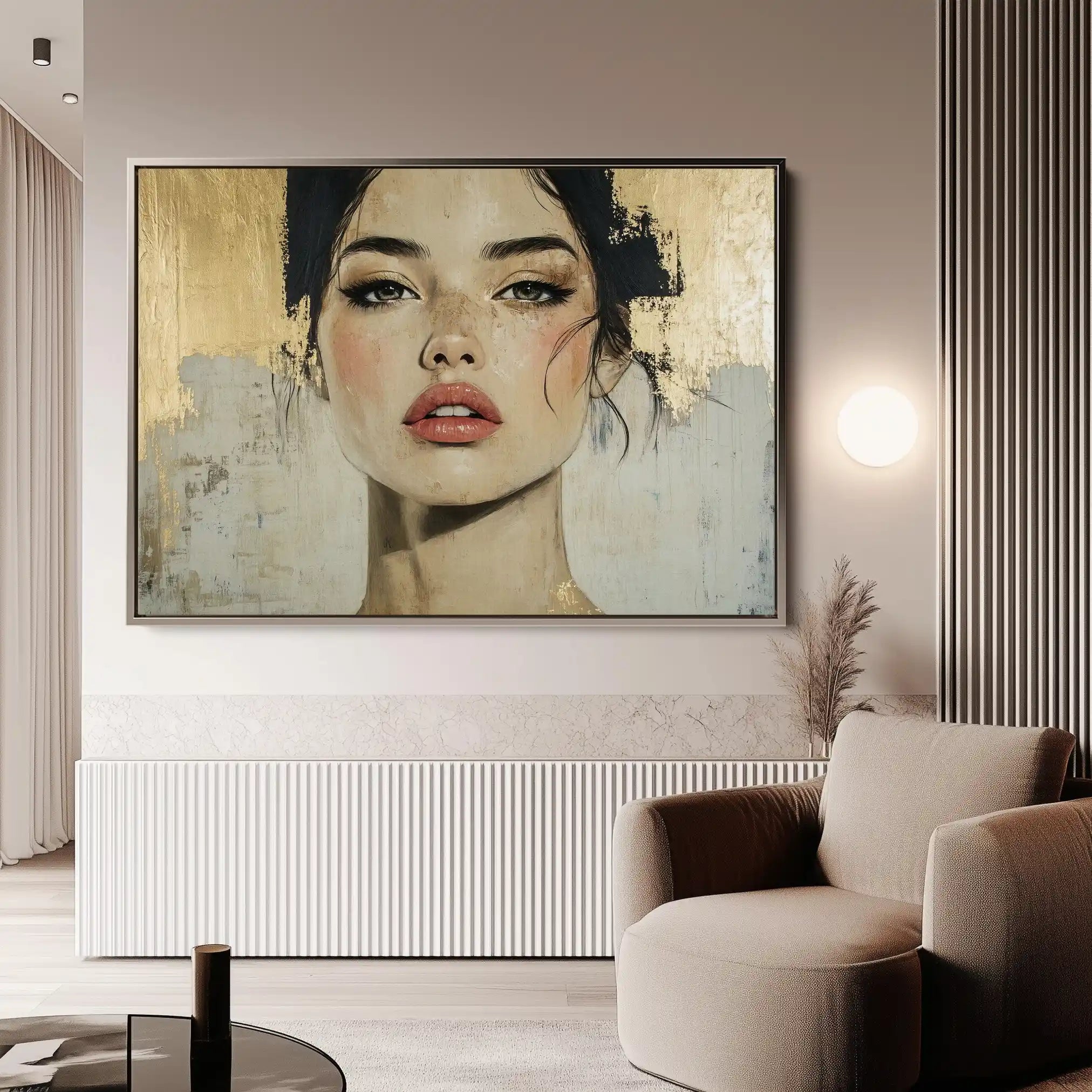 Portrait 122 Canvas Art 90 x 60 cm / Stretched on hidden frame