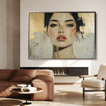 Portrait 122 Canvas Art 90 x 60 cm / Stretched on hidden frame