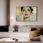 Portrait 122 Canvas Art 90 x 60 cm / Stretched on hidden frame