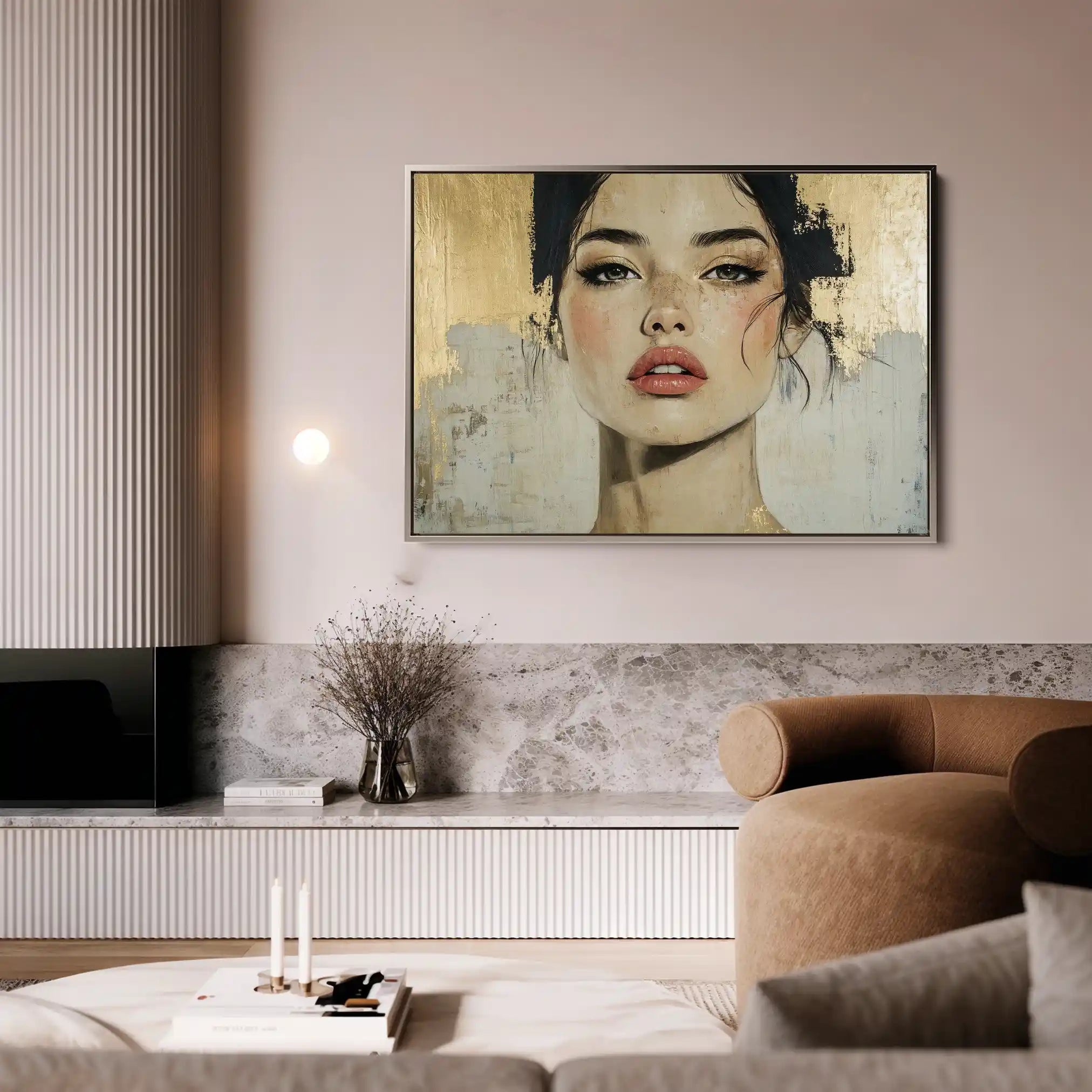 Portrait 122 Canvas Art 90 x 60 cm / Stretched on hidden frame