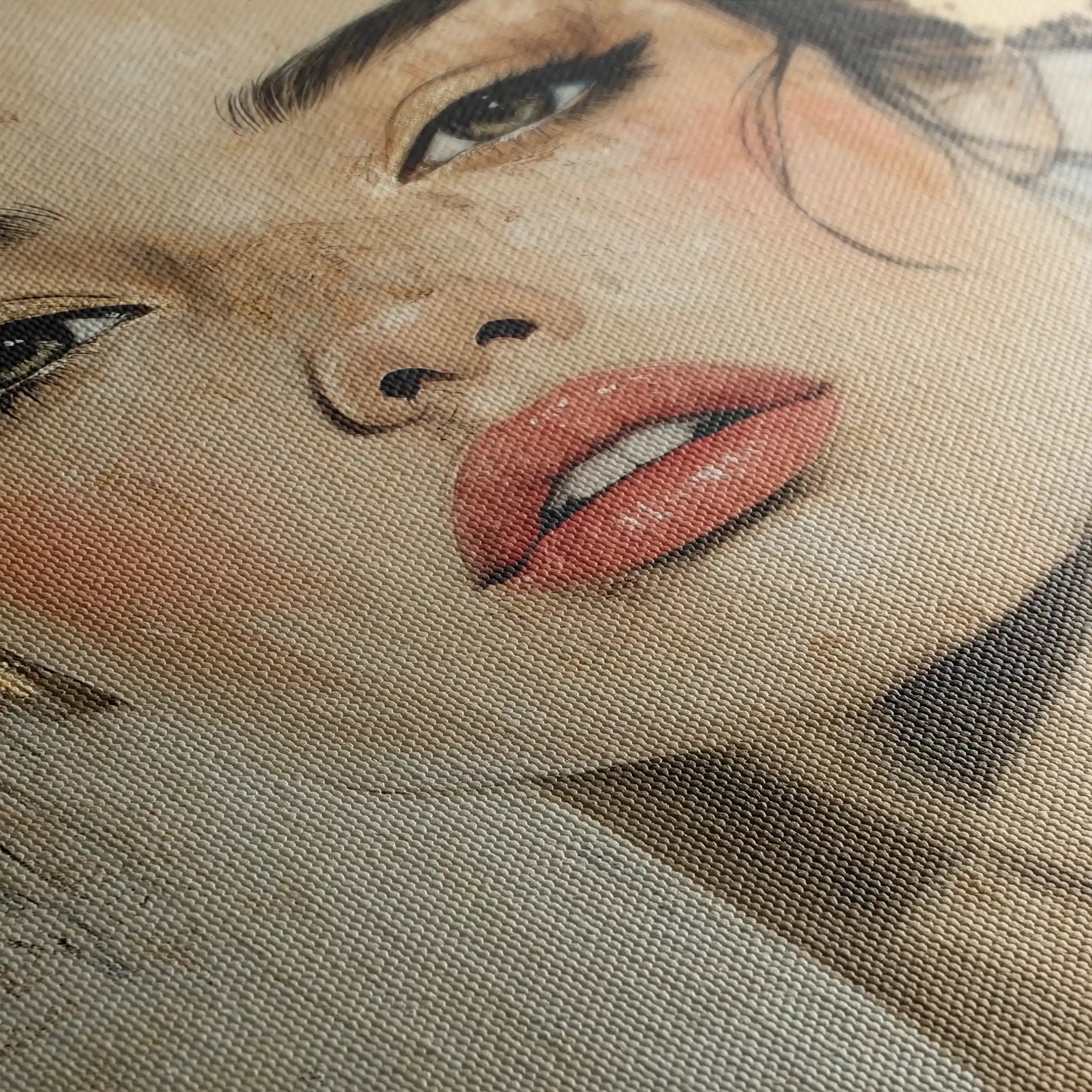 Portrait 122 Canvas Art 90 x 60 cm / Stretched on hidden frame