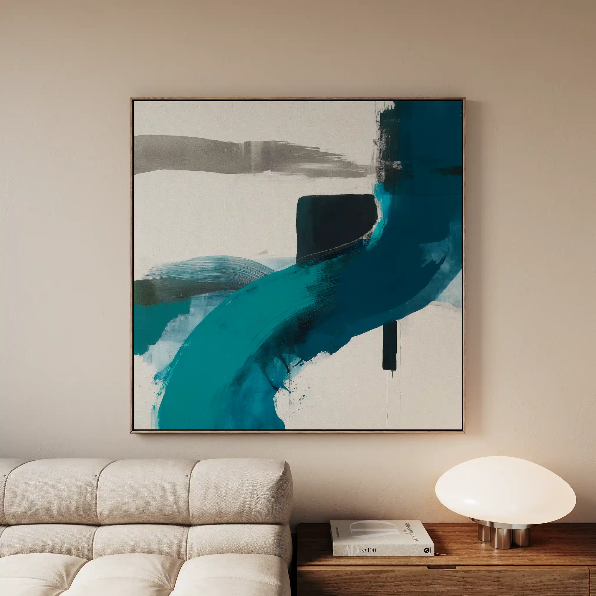 Abstract 1220 Canvas Art 60 x 60 cm / Stretched on hidden frame