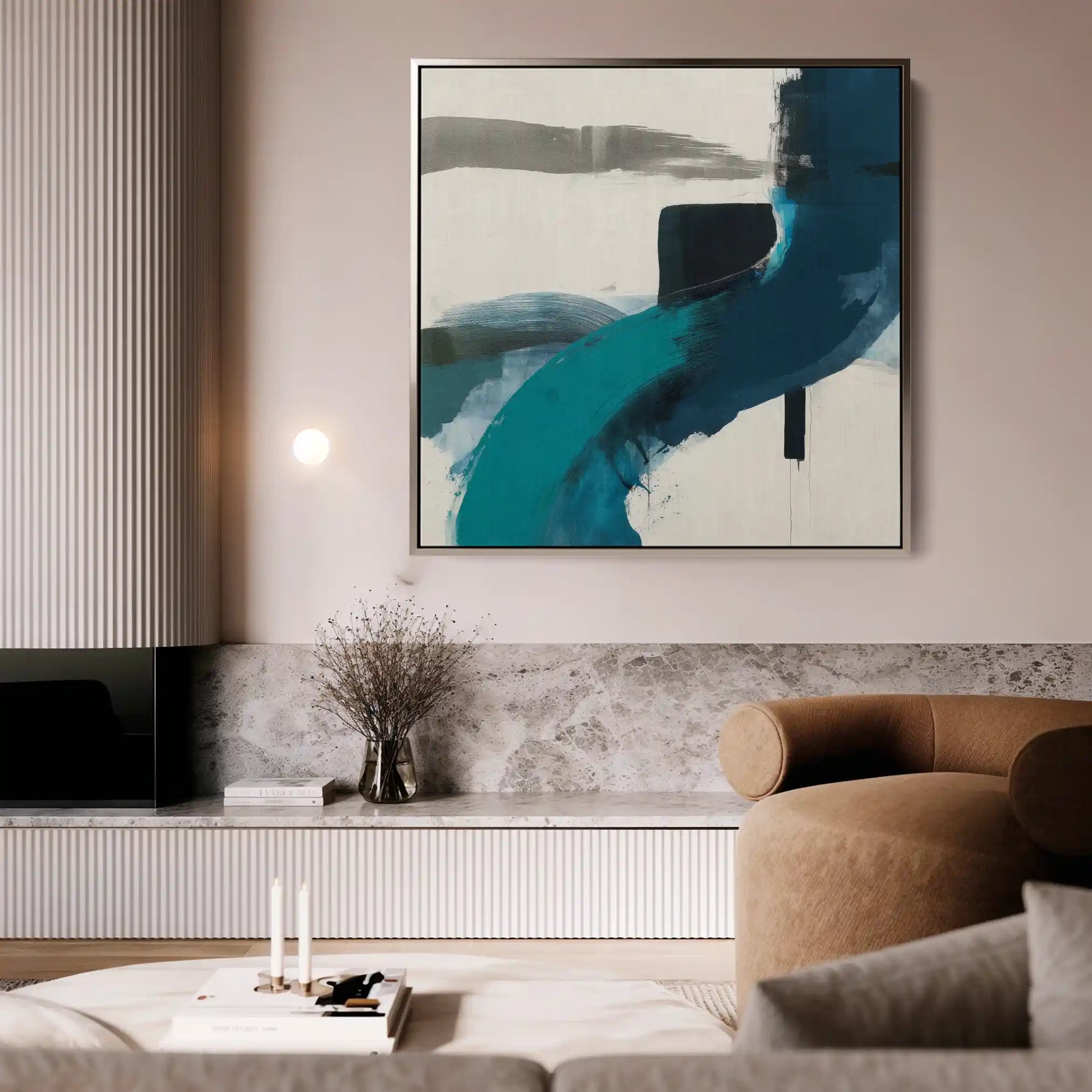 Abstract 1220 Canvas Art 60 x 60 cm / Stretched on hidden frame
