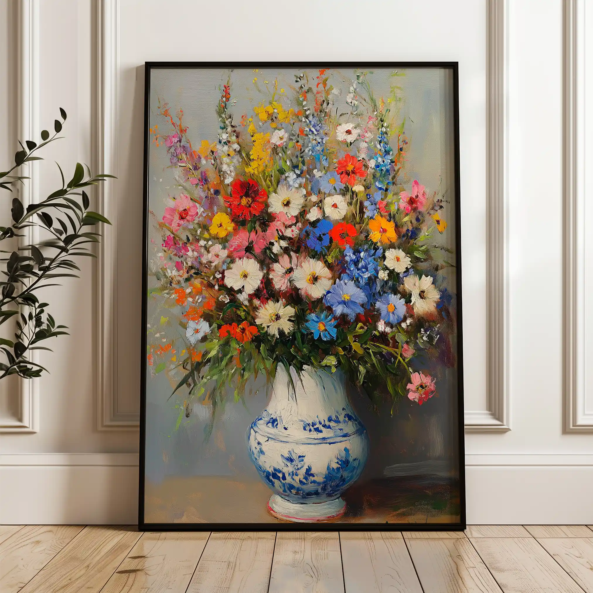 Floral Canvas Wall Art WAD1220-F 90 x 60 cm / Stretched on hidden frame