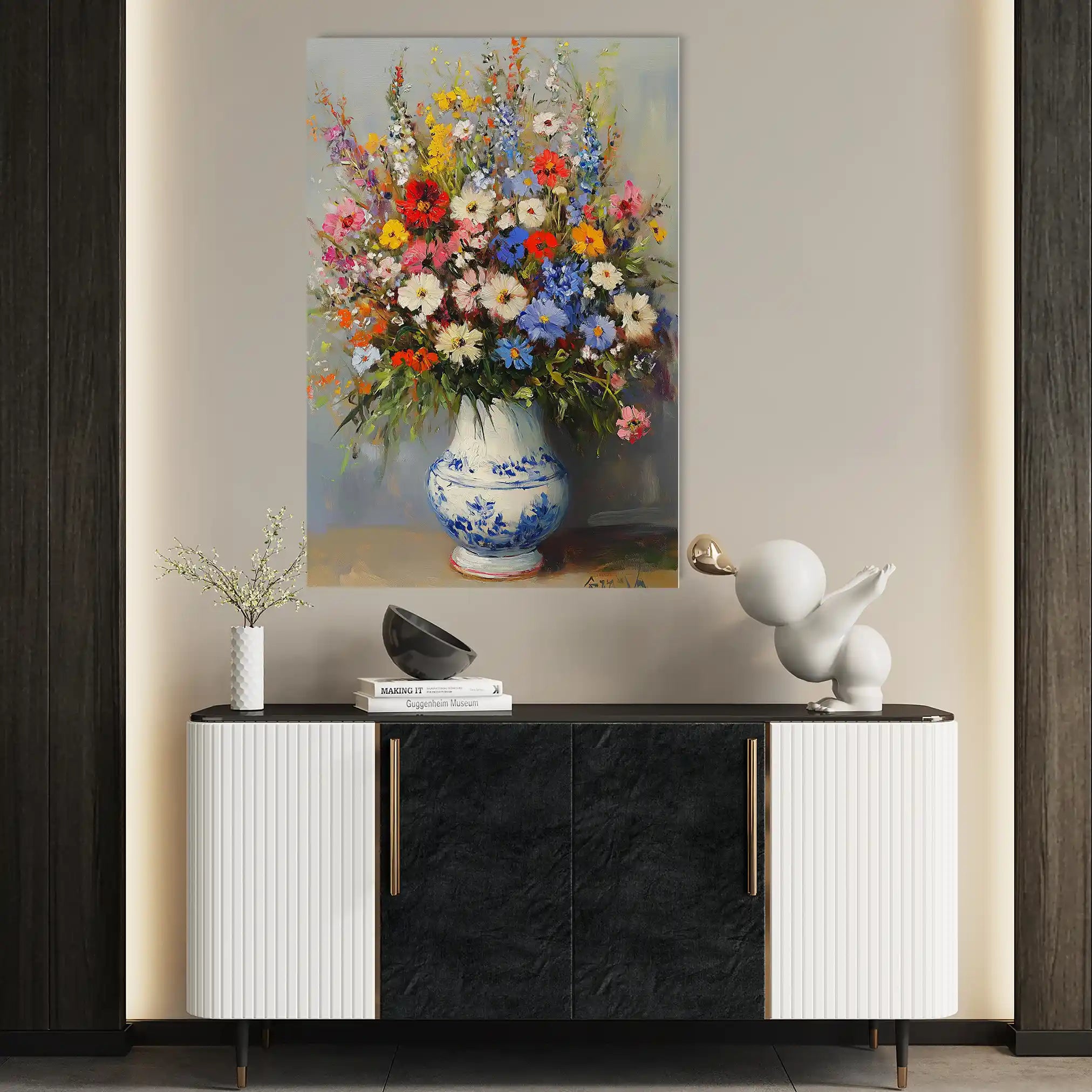 Floral Canvas Wall Art WAD1220-F 90 x 60 cm / Stretched on hidden frame