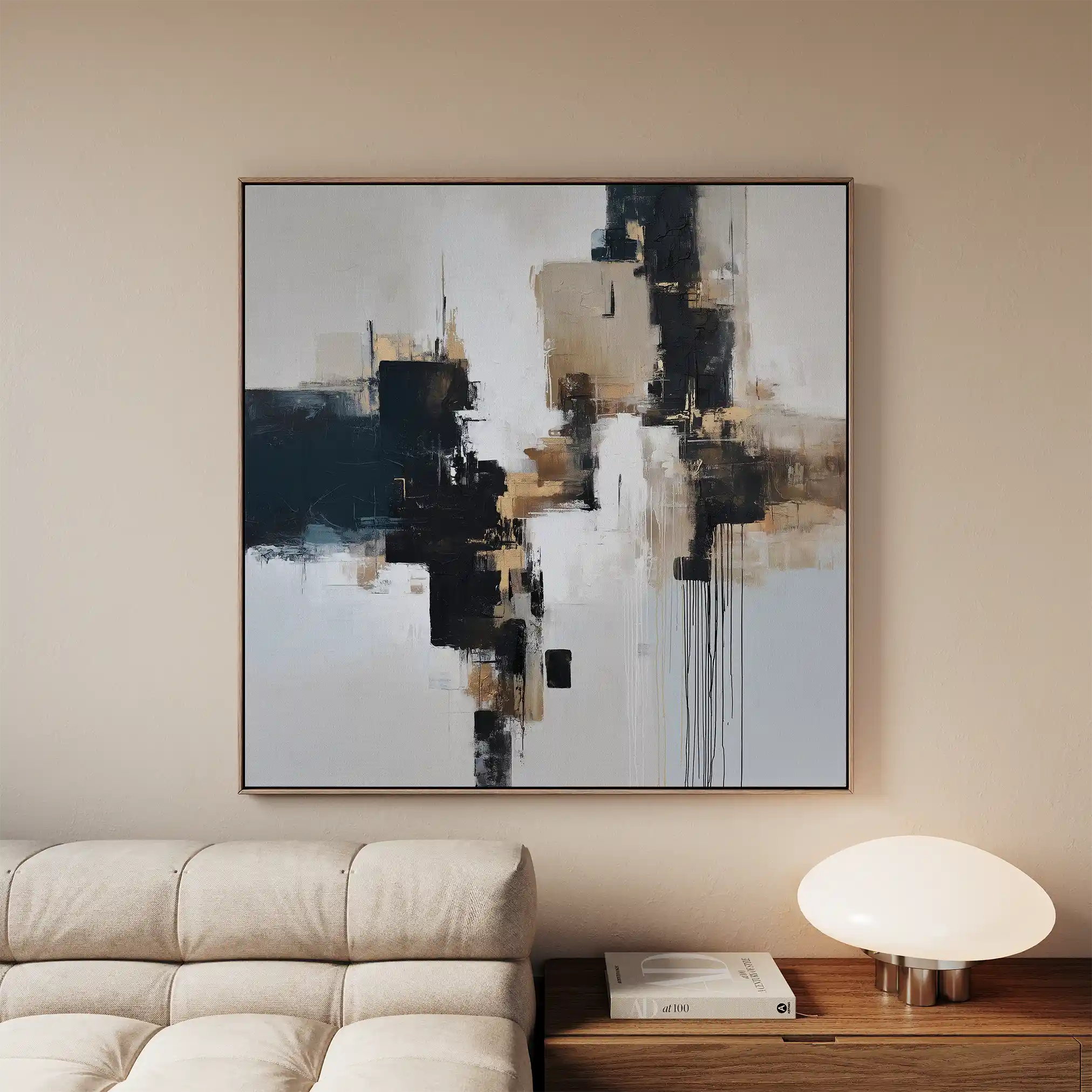 Abstract 1221 Canvas Art 60 x 60 cm / Stretched on hidden frame