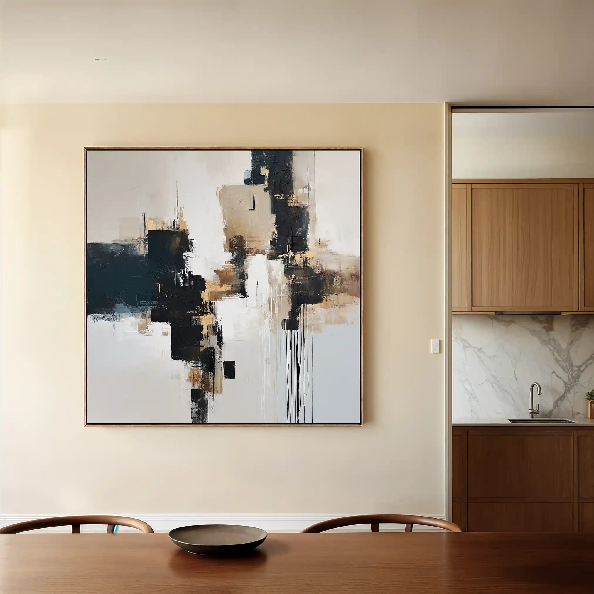 Abstract 1221 Canvas Art 60 x 60 cm / Stretched on hidden frame