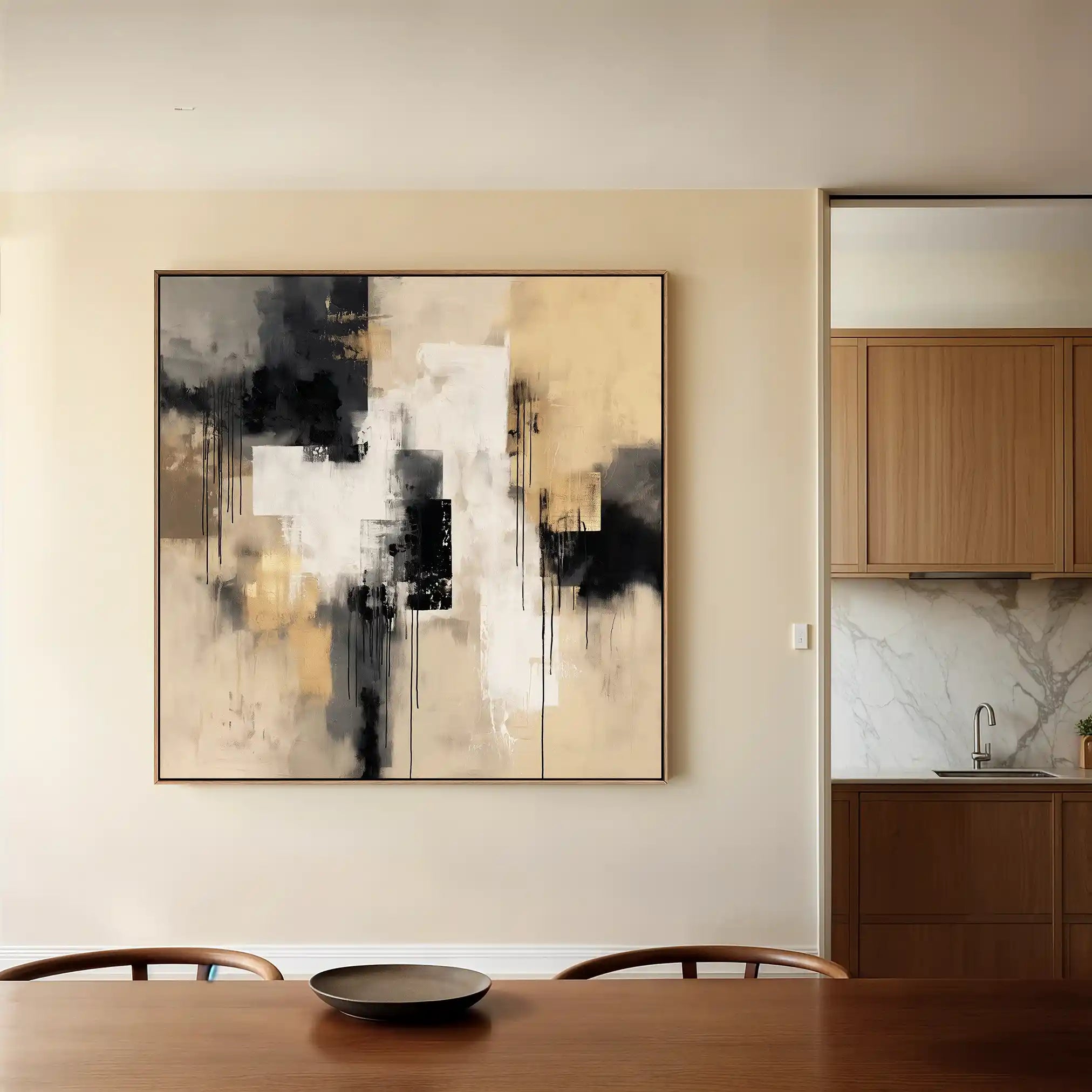 Abstract 1222 Canvas Art 60 x 60 cm / Stretched on hidden frame