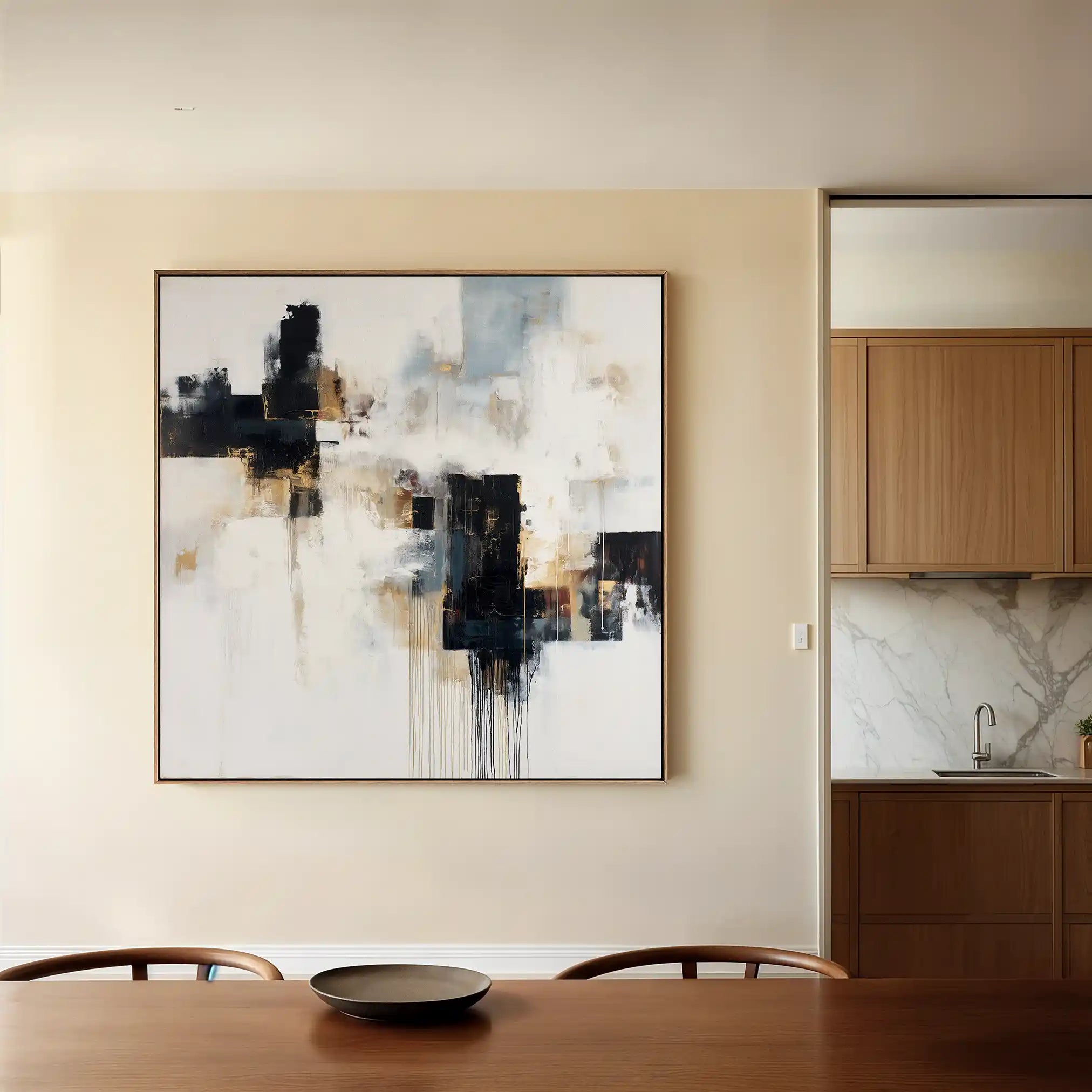 Abstract 1223 Canvas Art 60 x 60 cm / Stretched on hidden frame