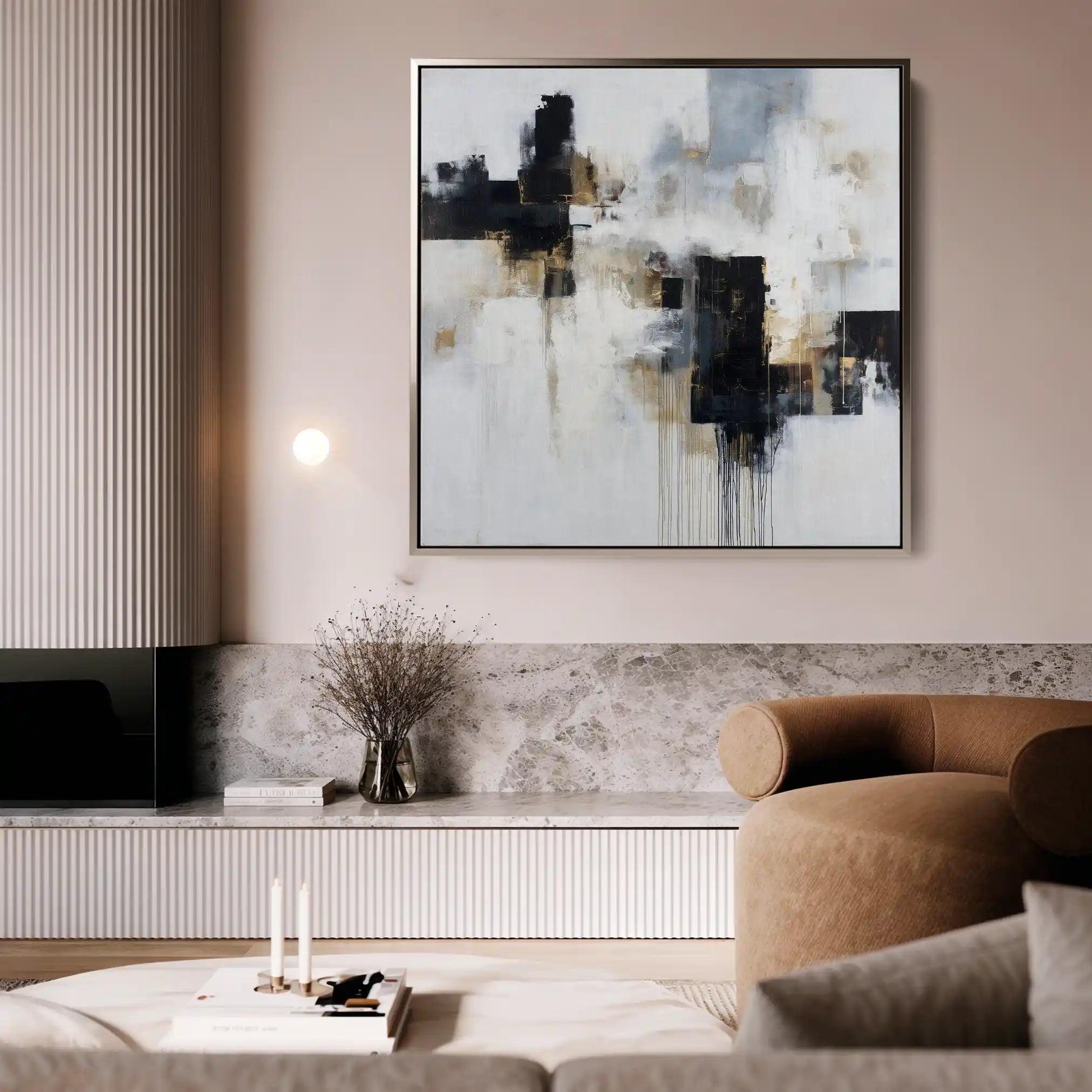 Abstract 1223 Canvas Art 60 x 60 cm / Stretched on hidden frame