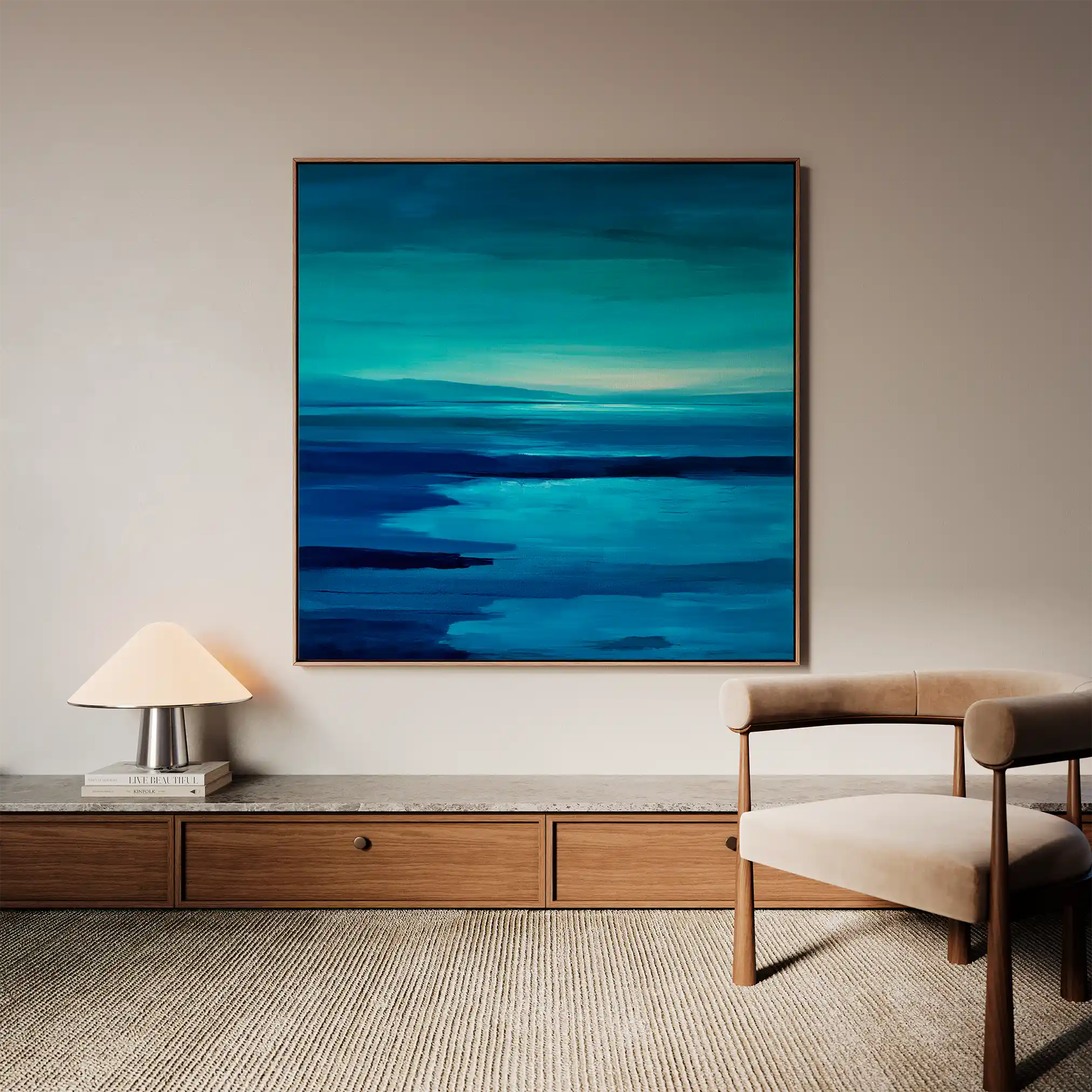 Abstract 1224 Canvas Art 60 x 60 cm / Stretched on hidden frame