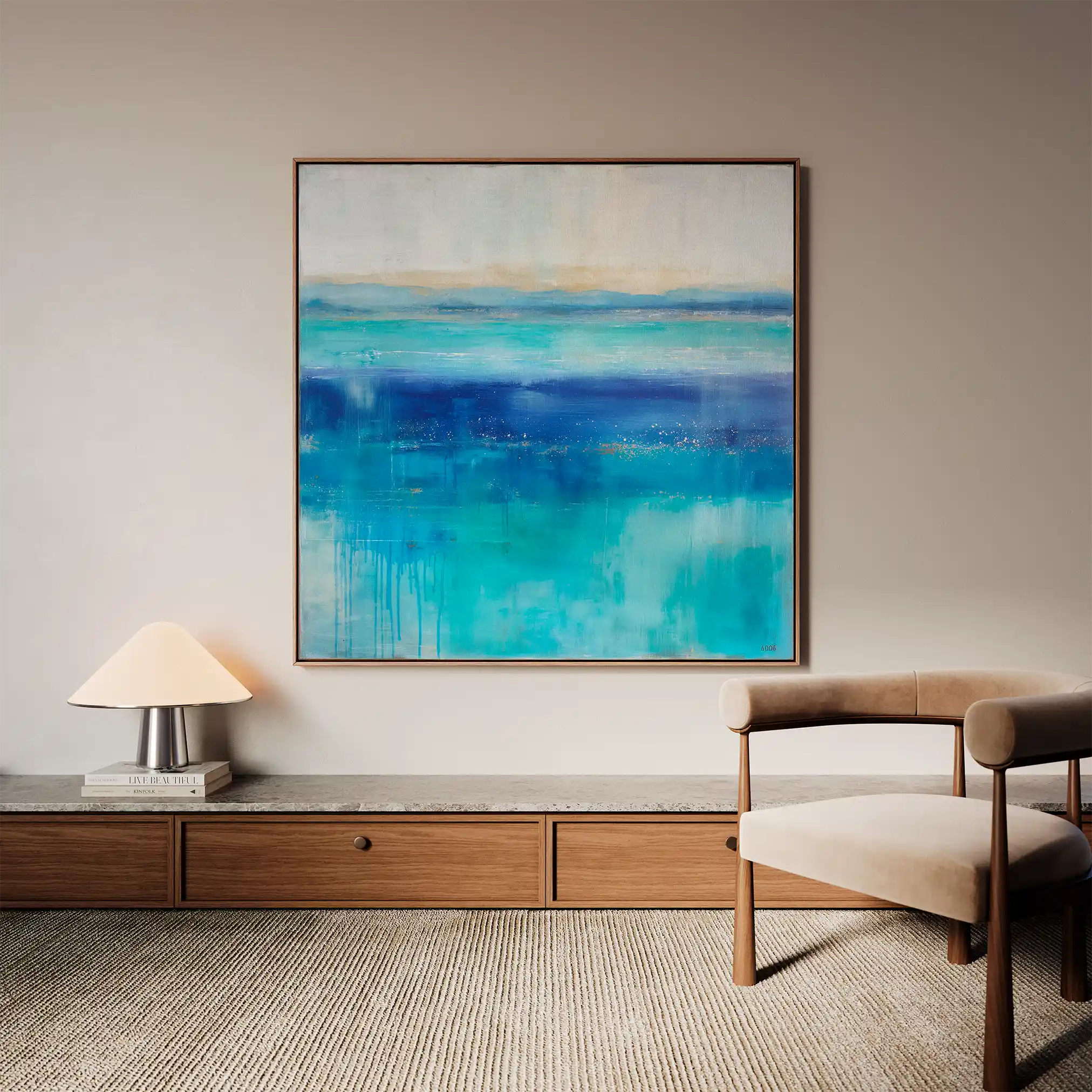 Abstract 1226 Canvas Art 60 x 60 cm / Stretched on hidden frame