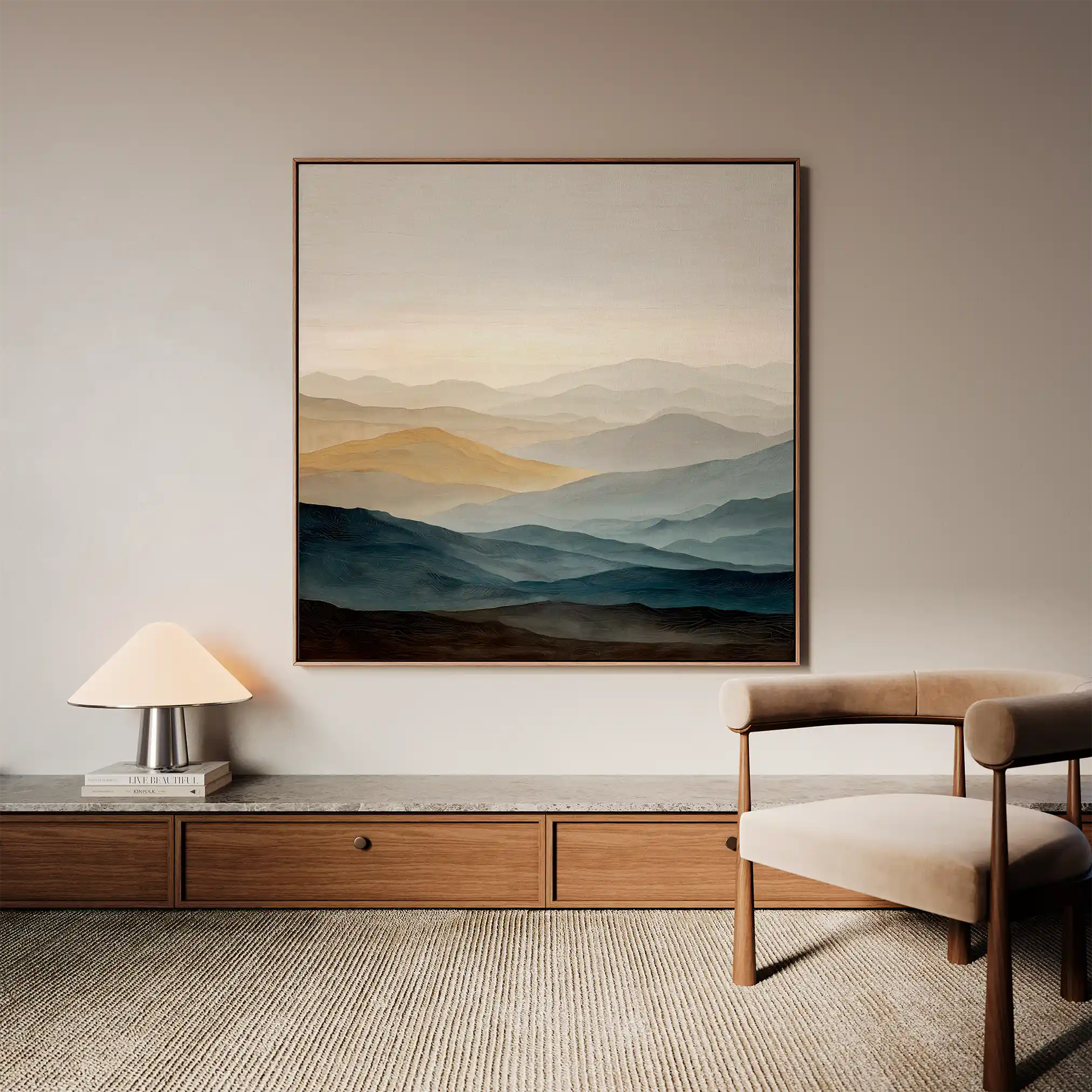 Abstract 1227 Canvas Art 60 x 60 cm / Stretched on hidden frame