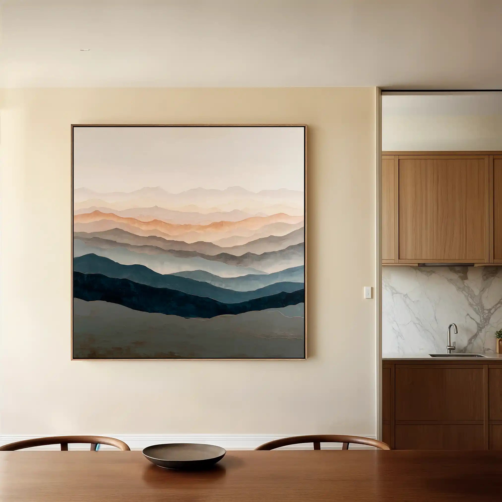 Abstract 1229 Canvas Art 60 x 60 cm / Stretched on hidden frame