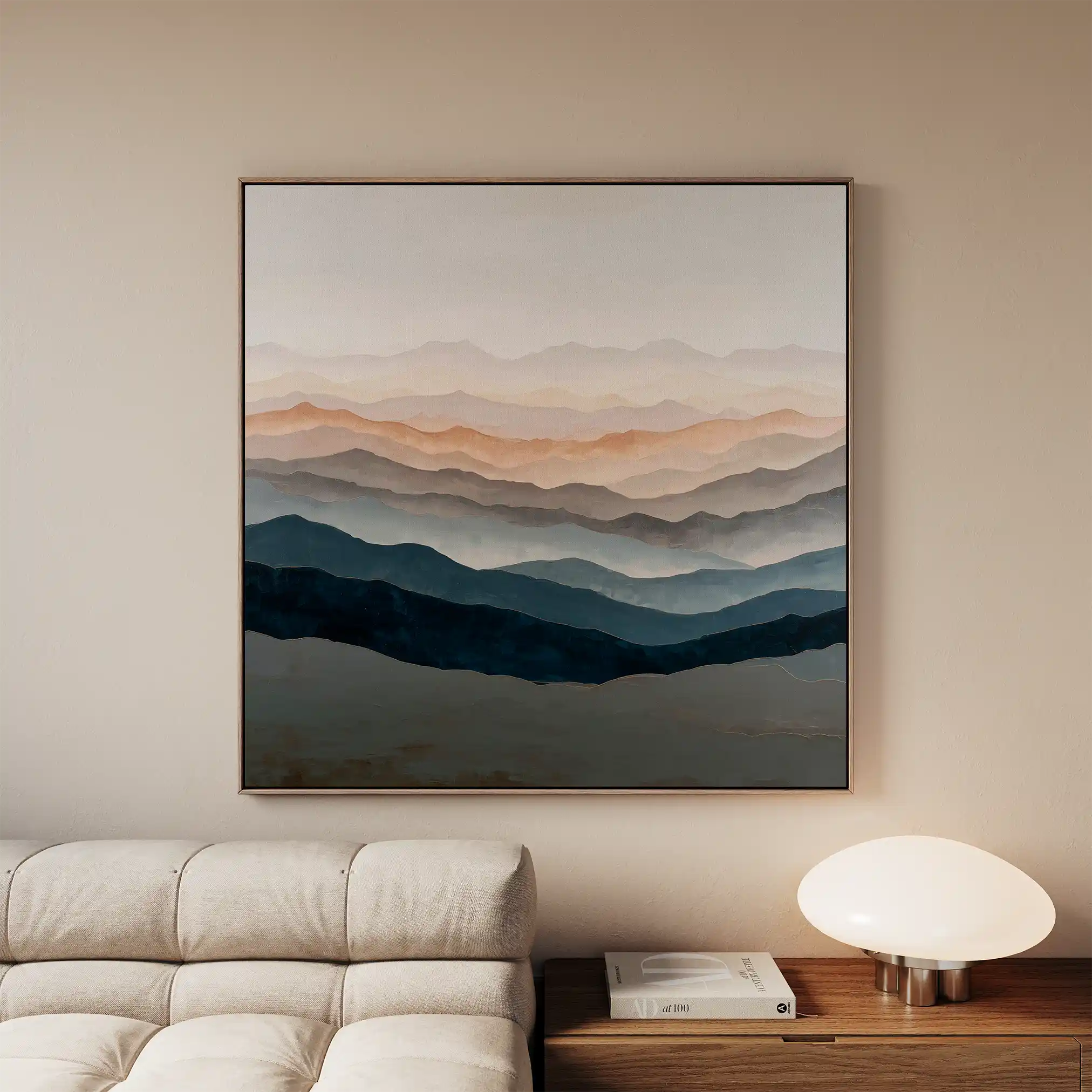 Abstract 1229 Canvas Art 60 x 60 cm / Stretched on hidden frame