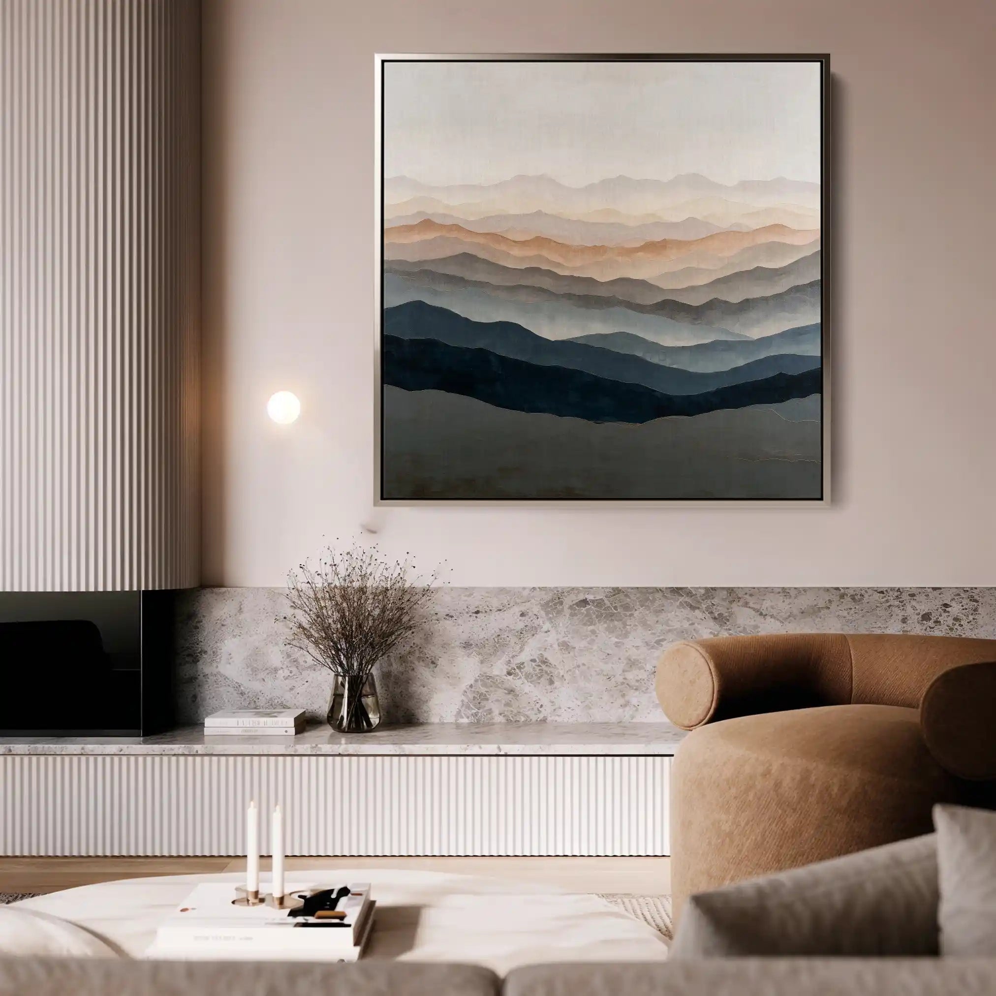 Abstract 1229 Canvas Art 60 x 60 cm / Stretched on hidden frame