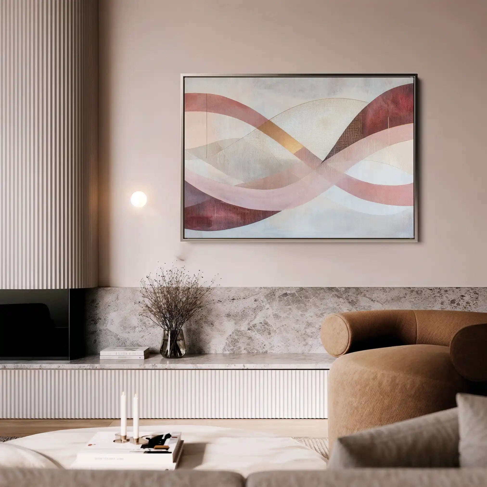 Boho 123 Canvas Art 90 x 60 cm / Stretched on hidden frame