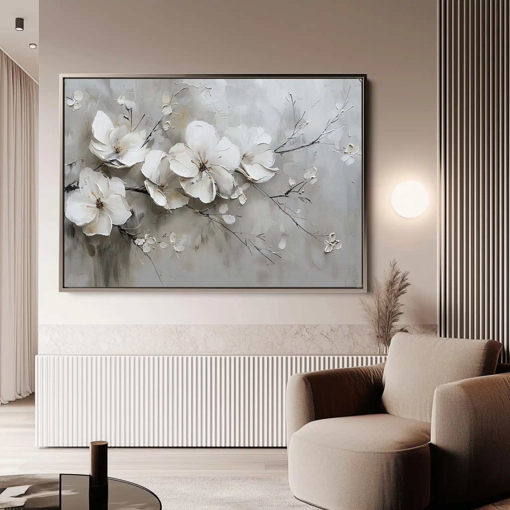 Floral Canvas Wall Art WAD123-F 90 x 60 cm / Stretched on hidden frame