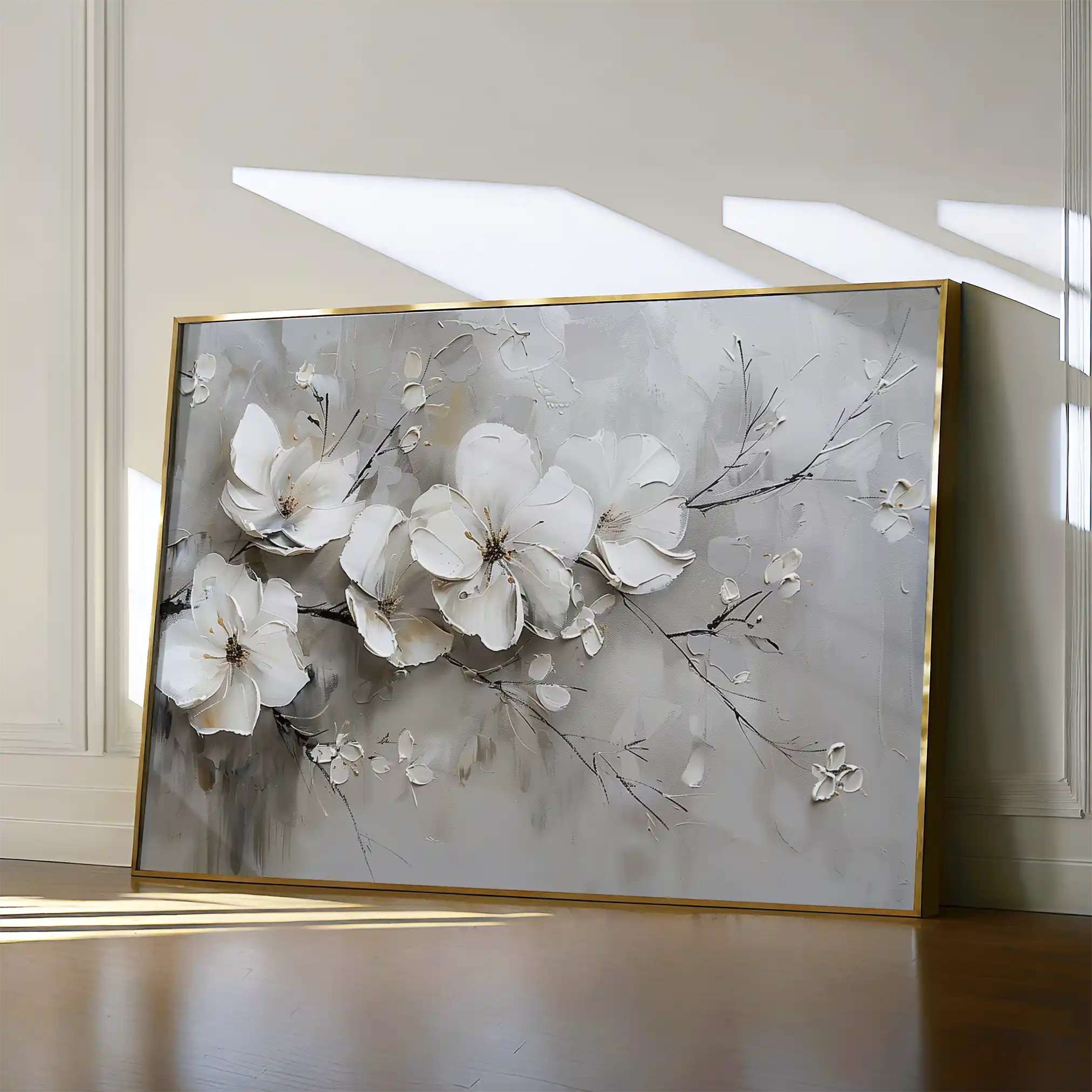Floral Canvas Wall Art WAD123-F 90 x 60 cm / Stretched on hidden frame