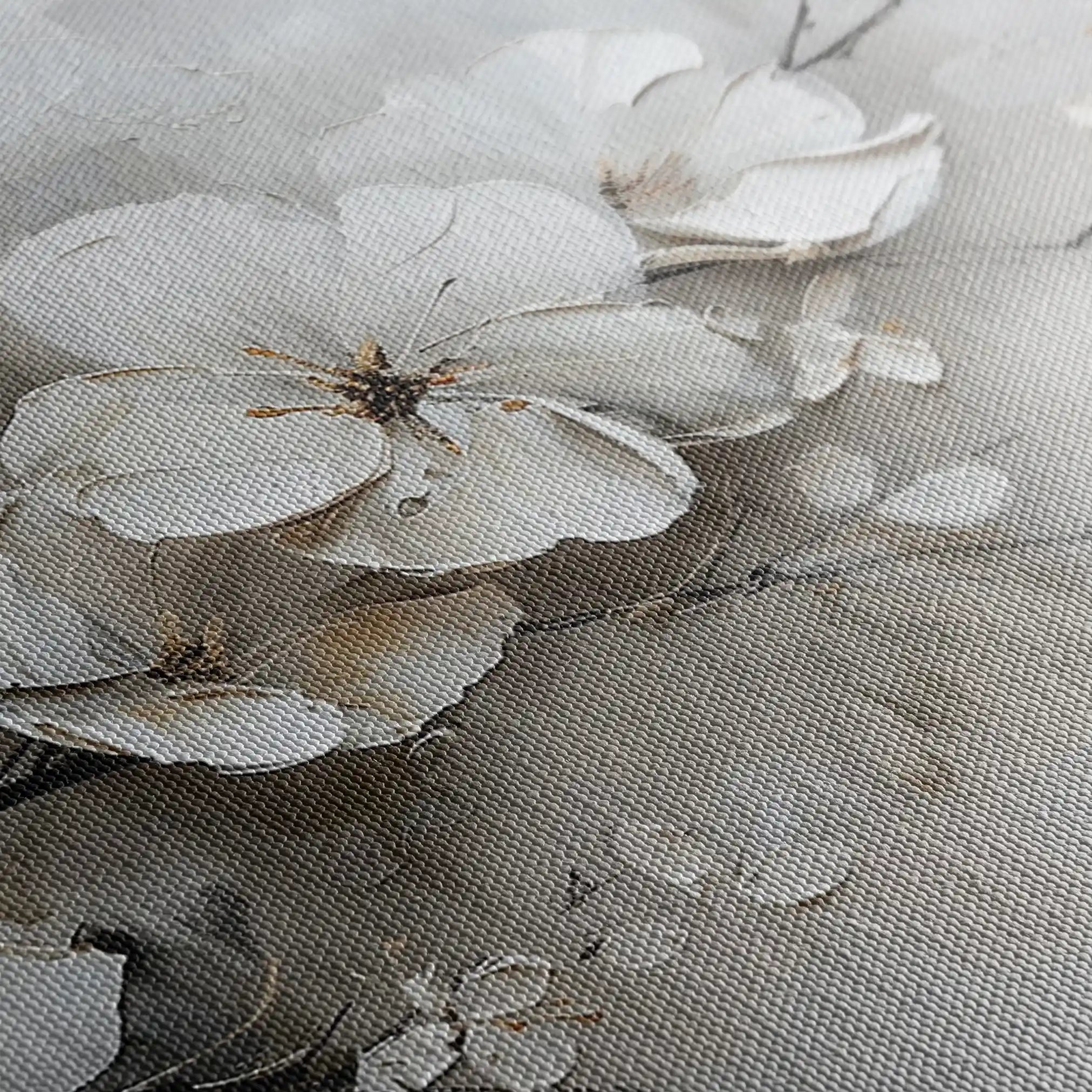 Floral Canvas Wall Art WAD123-F 90 x 60 cm / Stretched on hidden frame