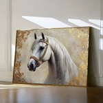Horses 123 Canvas Art 90 x 60 cm / Stretched on hidden frame