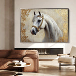 Horses 123 Canvas Art 90 x 60 cm / Stretched on hidden frame