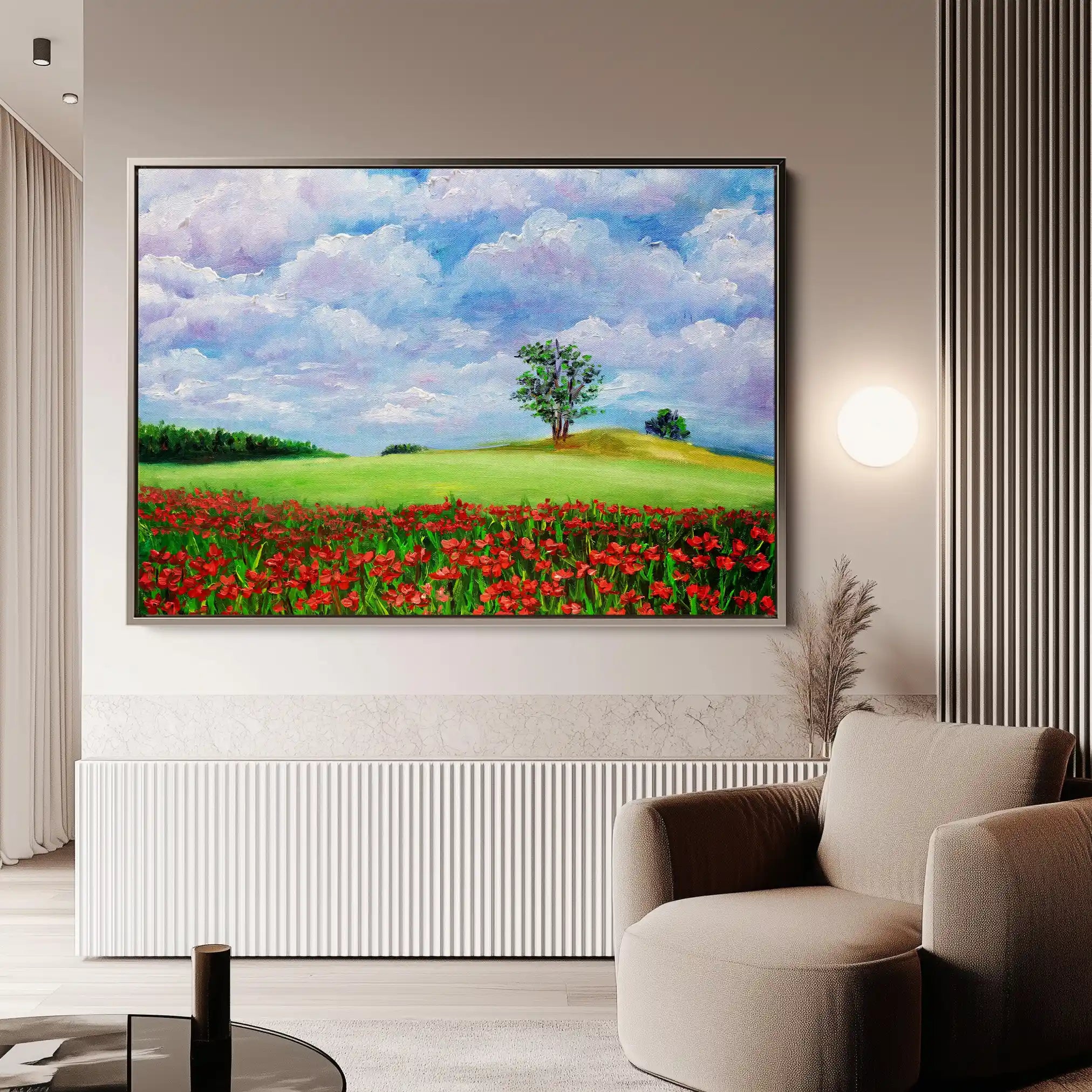 Landscape 123 Canvas Art 90 x 60 cm / Stretched on hidden frame
