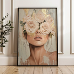 Portrait 123 Canvas Art 90 x 60 cm / Stretched on hidden frame