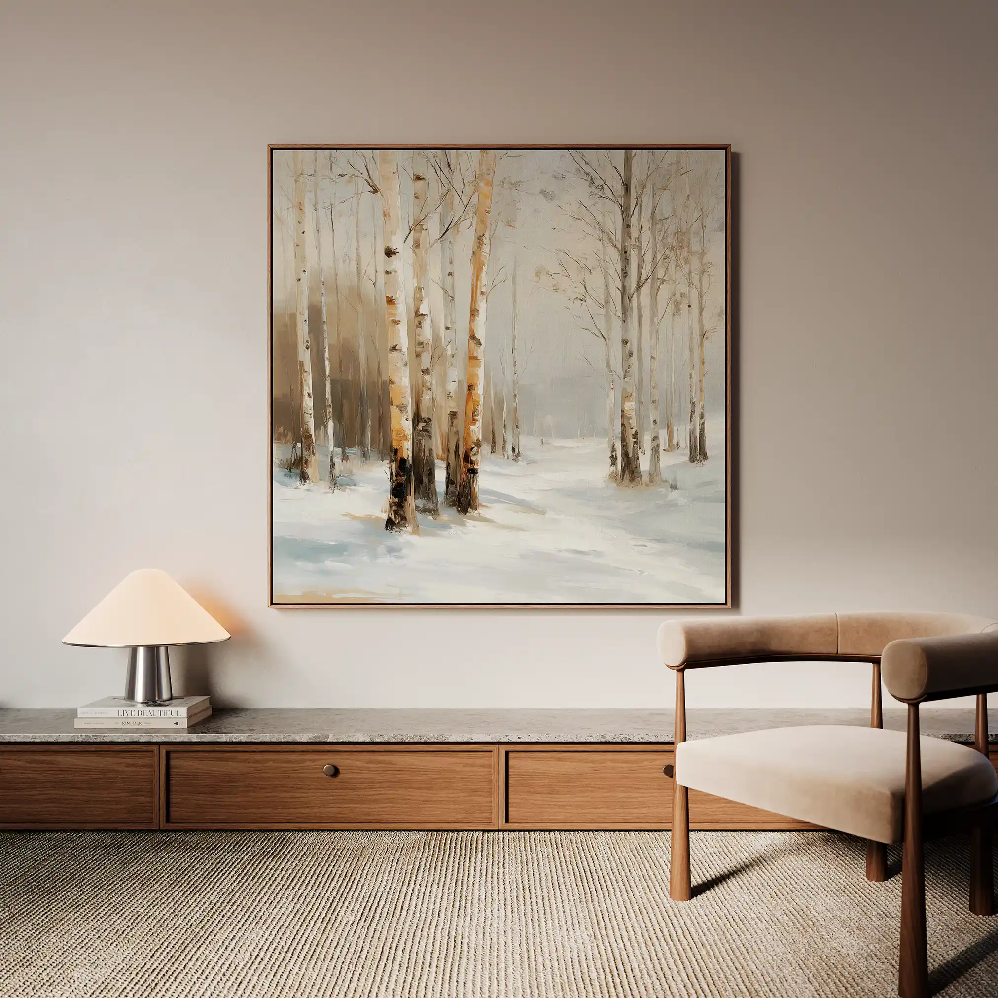 Abstract 1232 Canvas Art 60 x 60 cm / Stretched on hidden frame