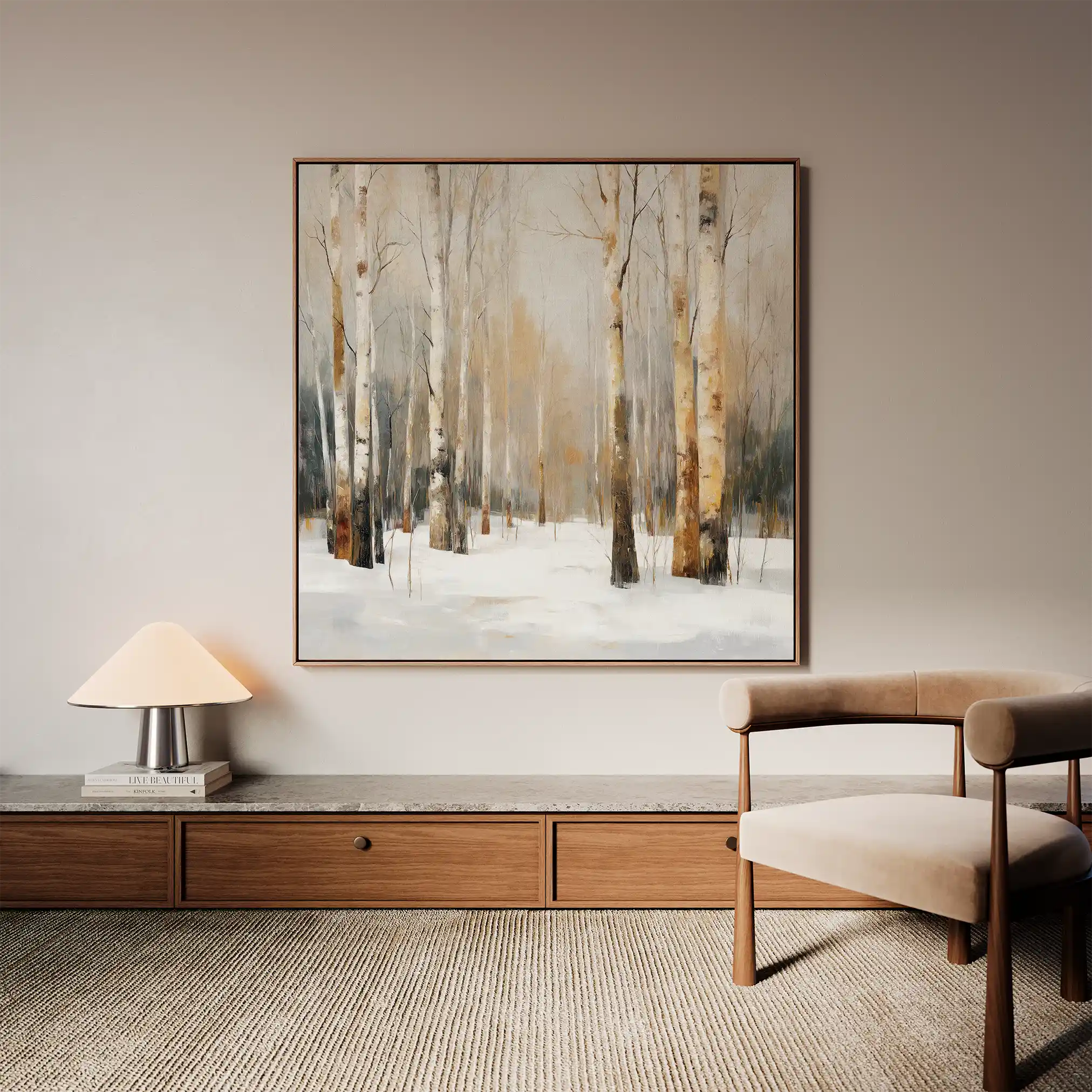 Abstract 1233 Canvas Art 60 x 60 cm / Stretched on hidden frame