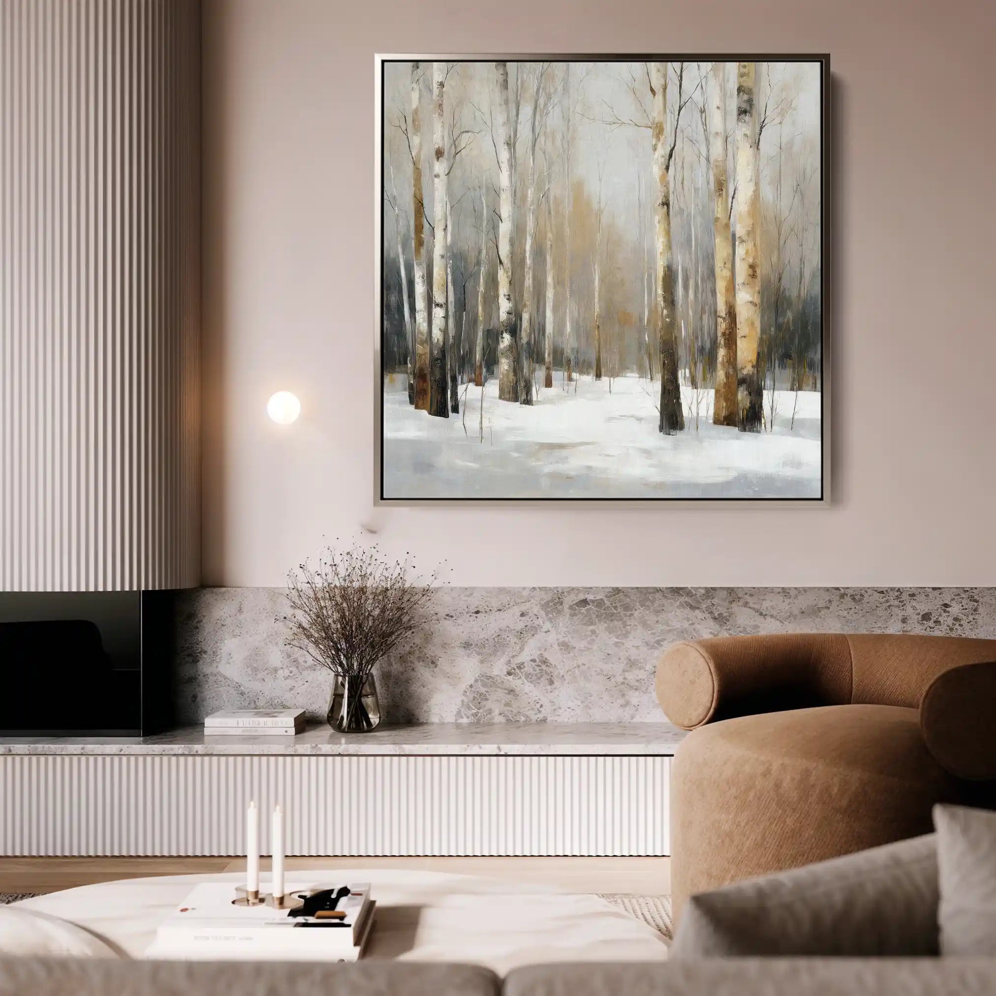Abstract 1233 Canvas Art 60 x 60 cm / Stretched on hidden frame