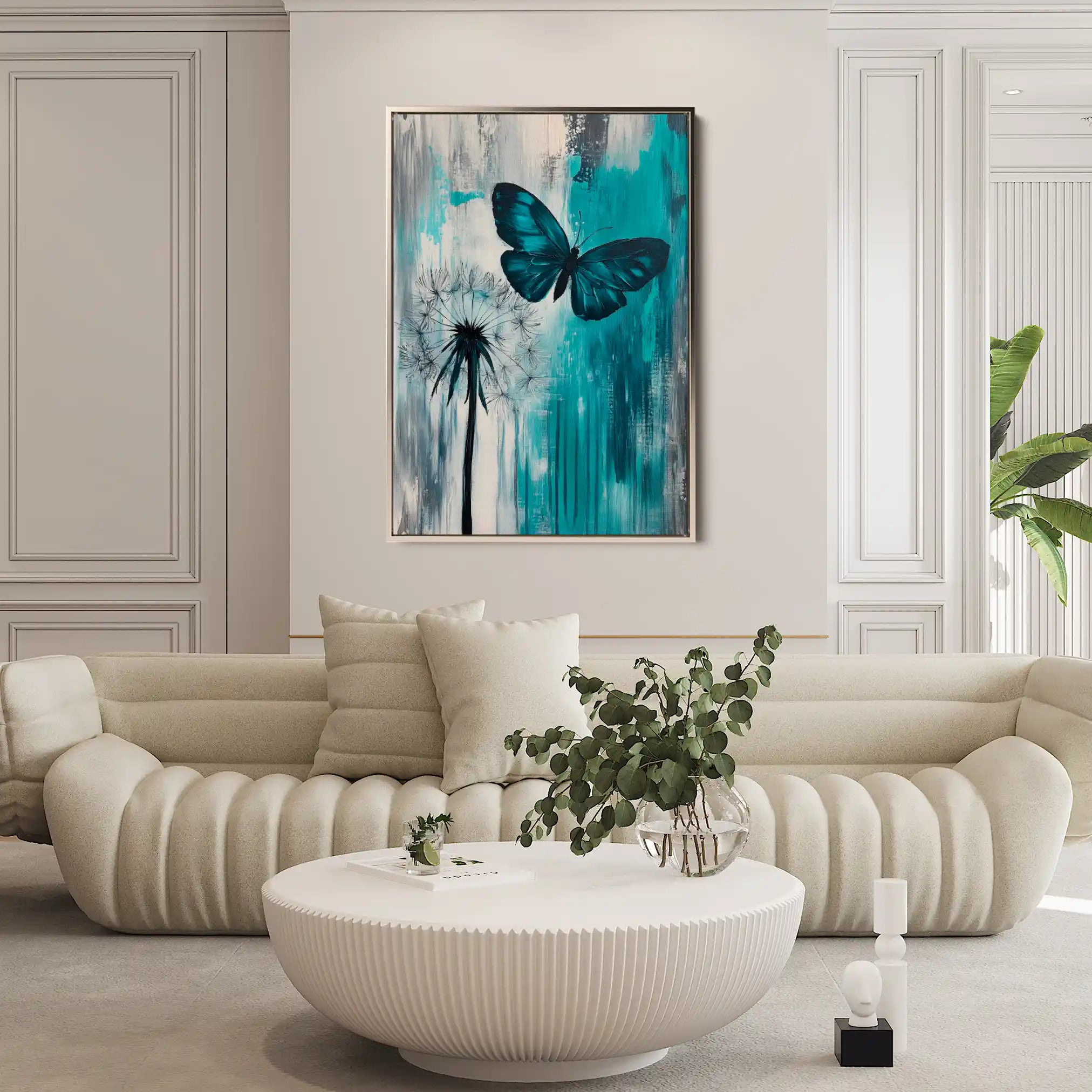 Floral Canvas Wall Art WAD1233-F 90 x 60 cm / Stretched on hidden frame