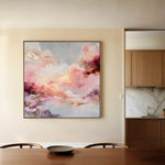 Abstract 1234 Canvas Art 60 x 60 cm / Stretched on hidden frame