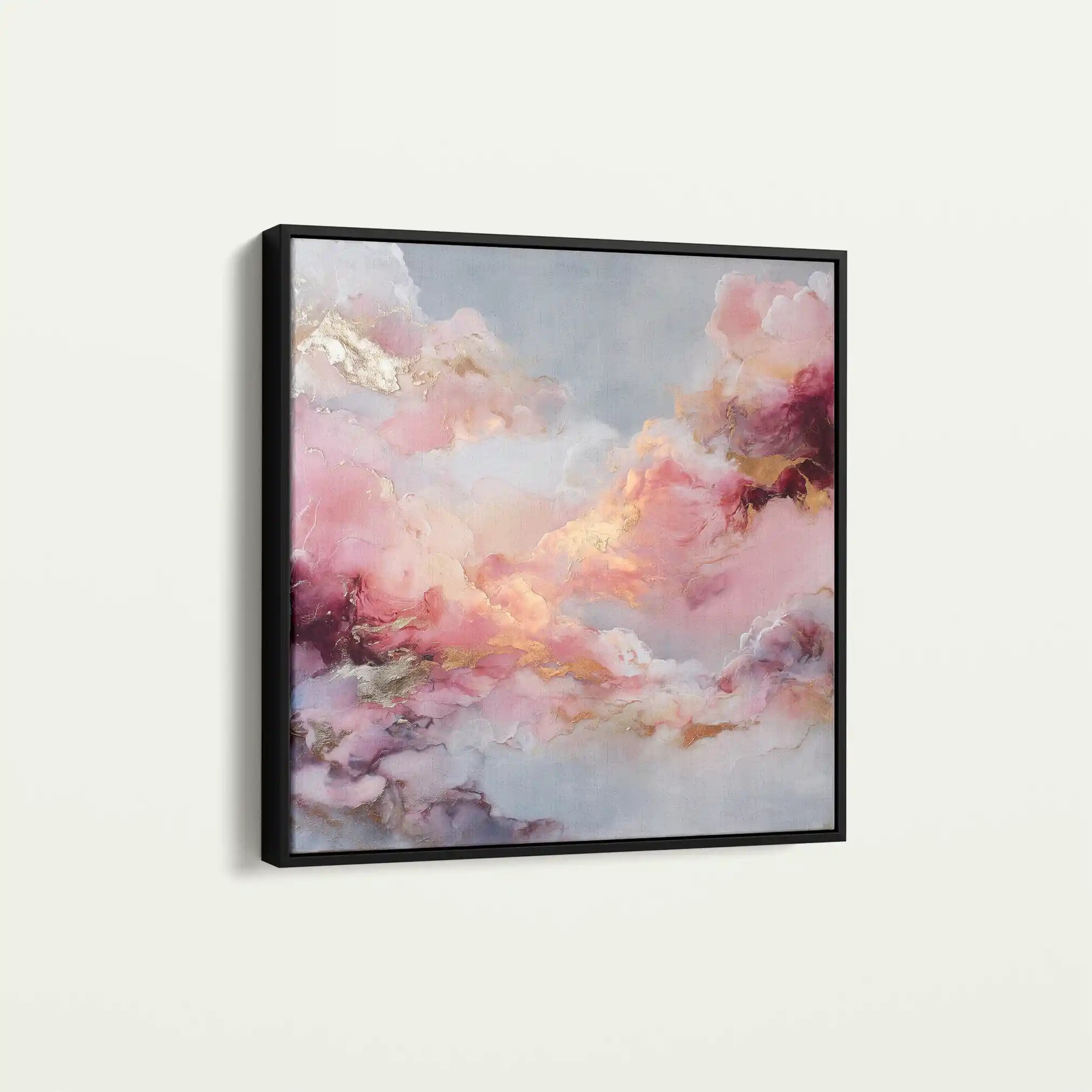 Abstract 1234 Canvas Art 60 x 60 cm / Stretched on hidden frame