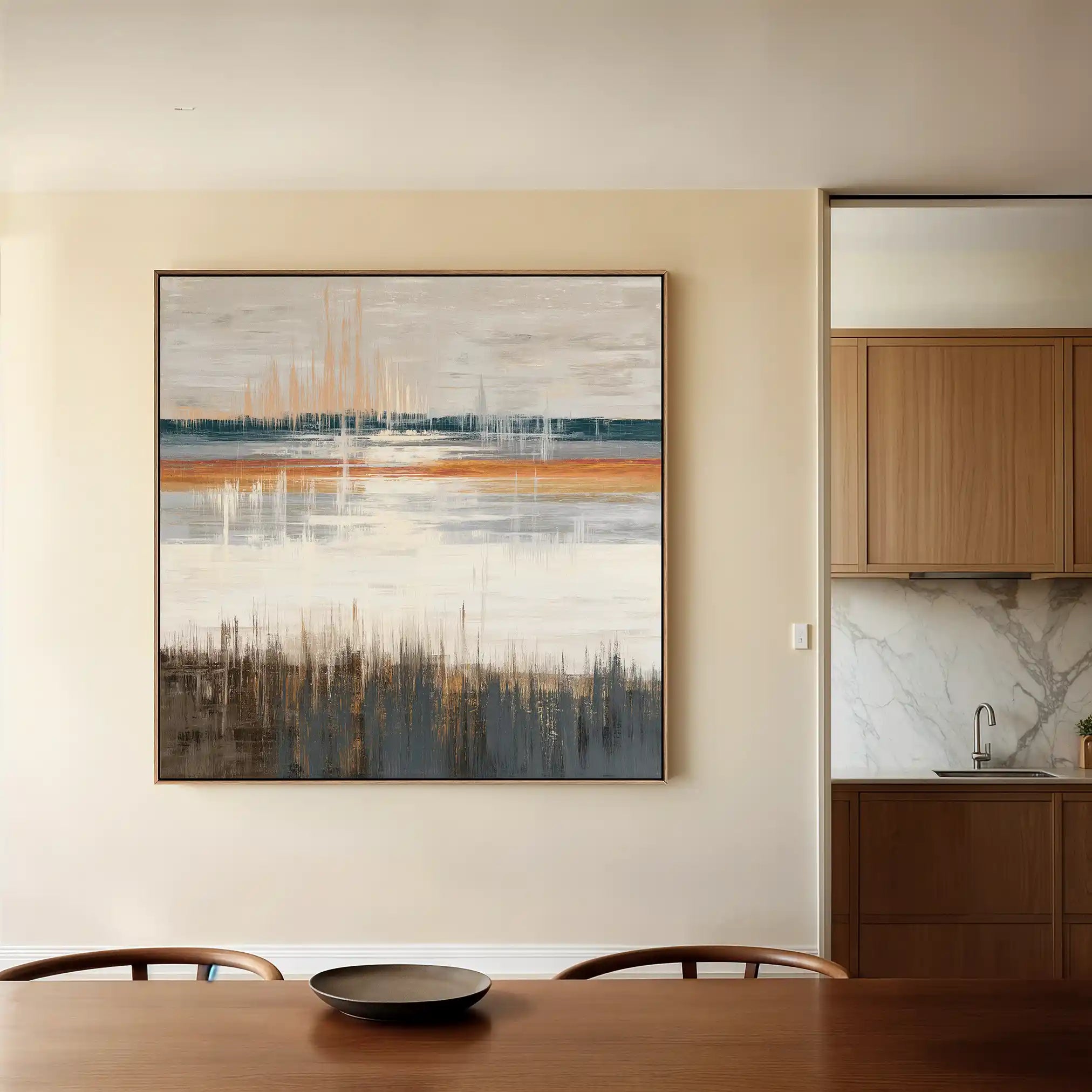 Abstract 1235 Canvas Art 60 x 60 cm / Stretched on hidden frame