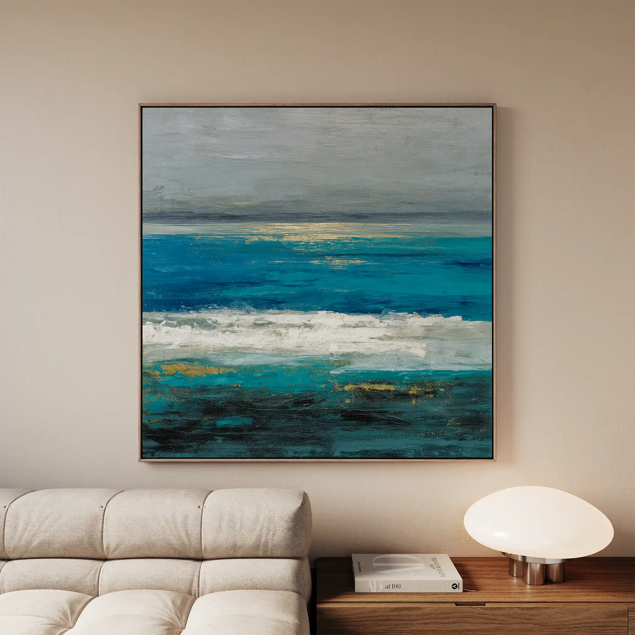 Abstract 1236 Canvas Art 60 x 60 cm / Stretched on hidden frame