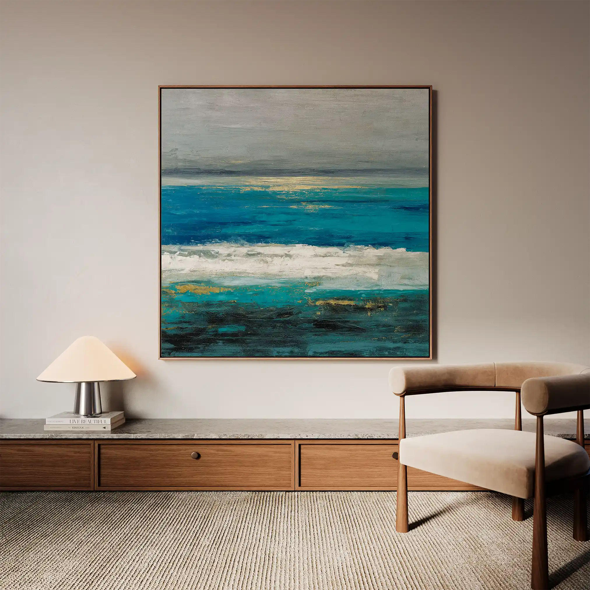 Abstract 1236 Canvas Art 60 x 60 cm / Stretched on hidden frame