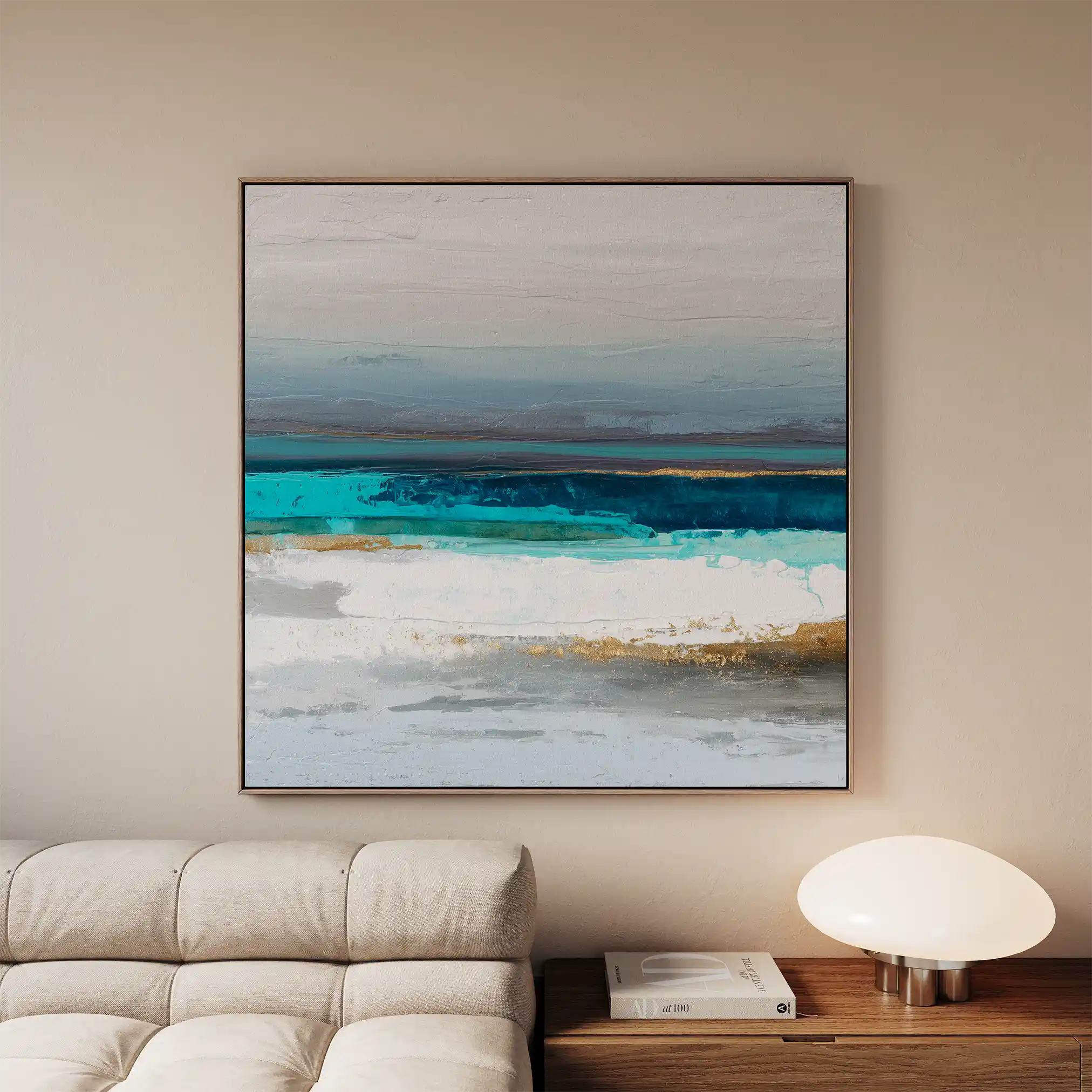 Abstract 1237 Canvas Art 60 x 60 cm / Stretched on hidden frame
